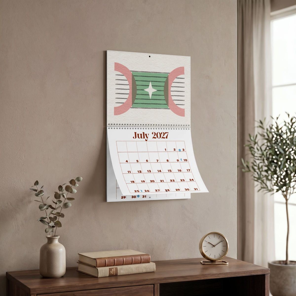 Copy of 2027 Modern Geometric Wall Calendar — Abstract Shapes Monthly Planner