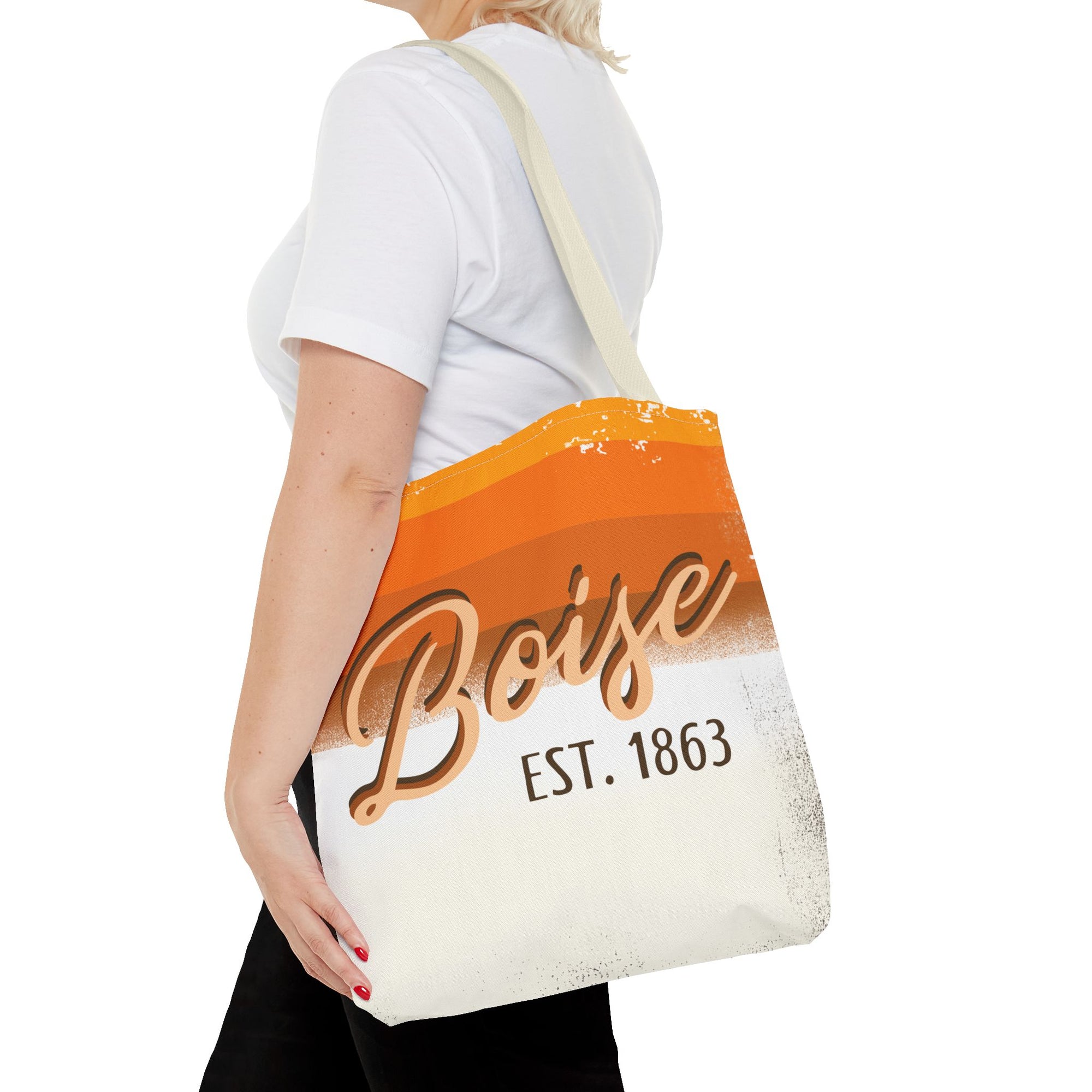 Boise Est. 1863 Tote Bag — Retro Orange City Pride Tote