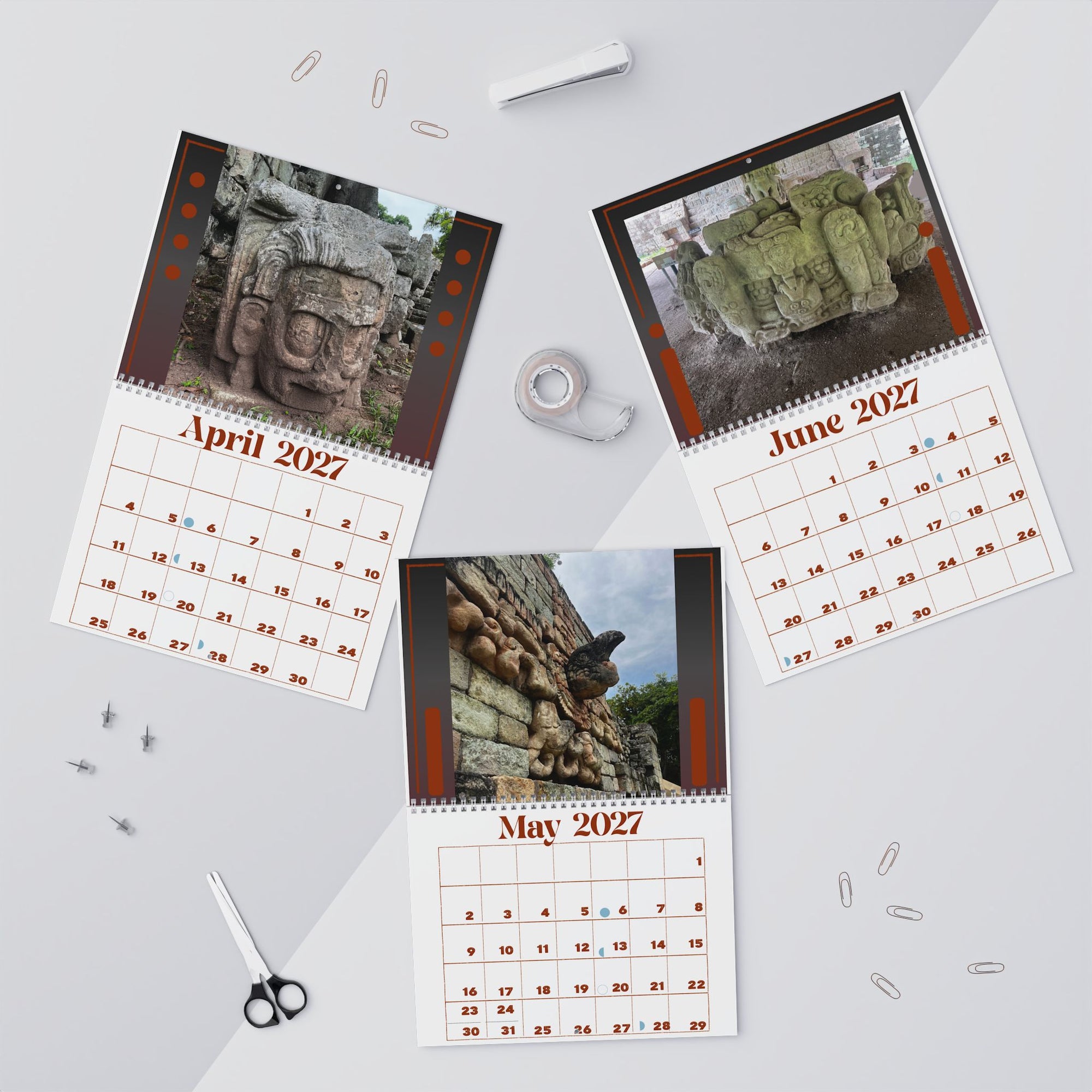 Mayan Ruins 2027 Wall Calendar