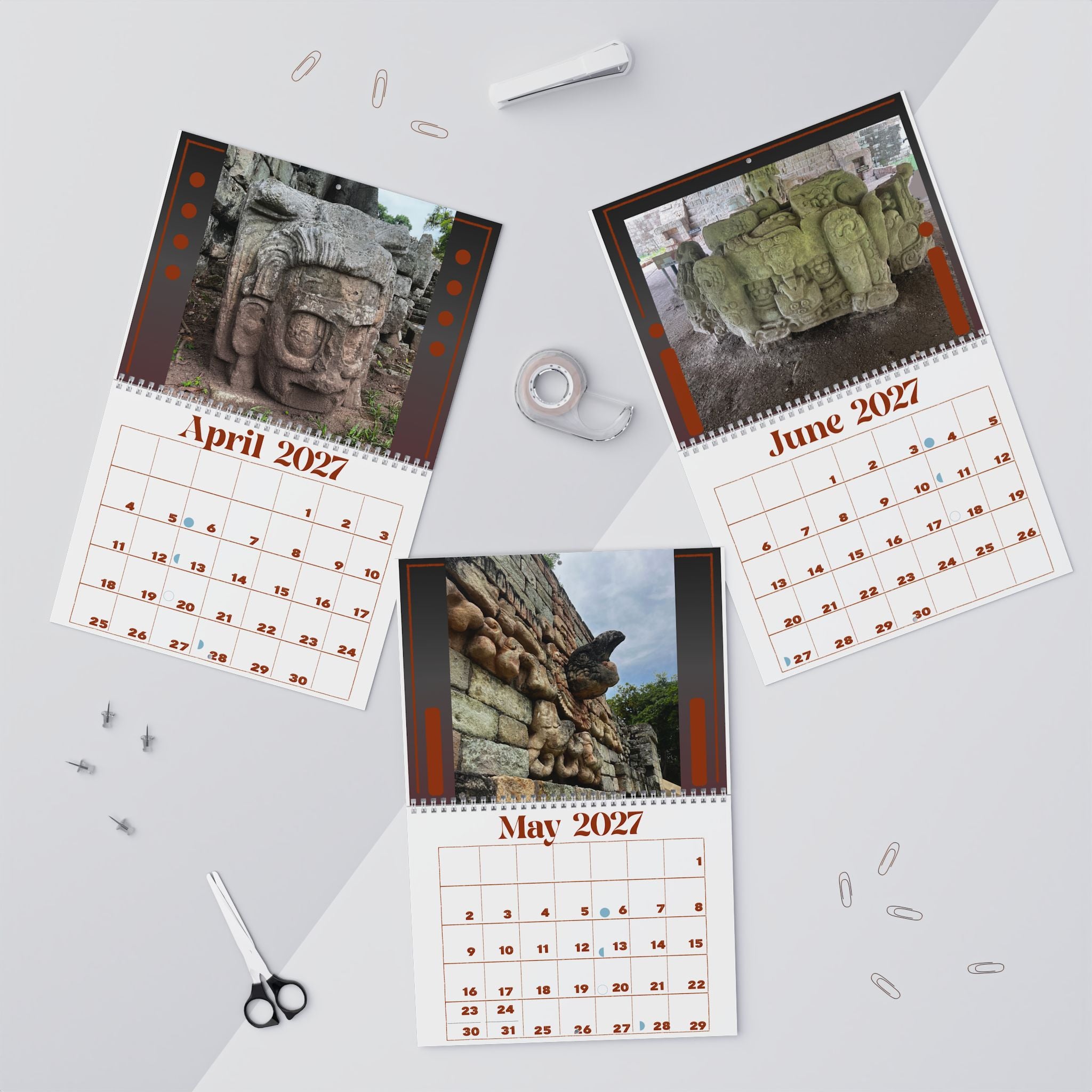 Mayan Ruins 2027 Wall Calendar