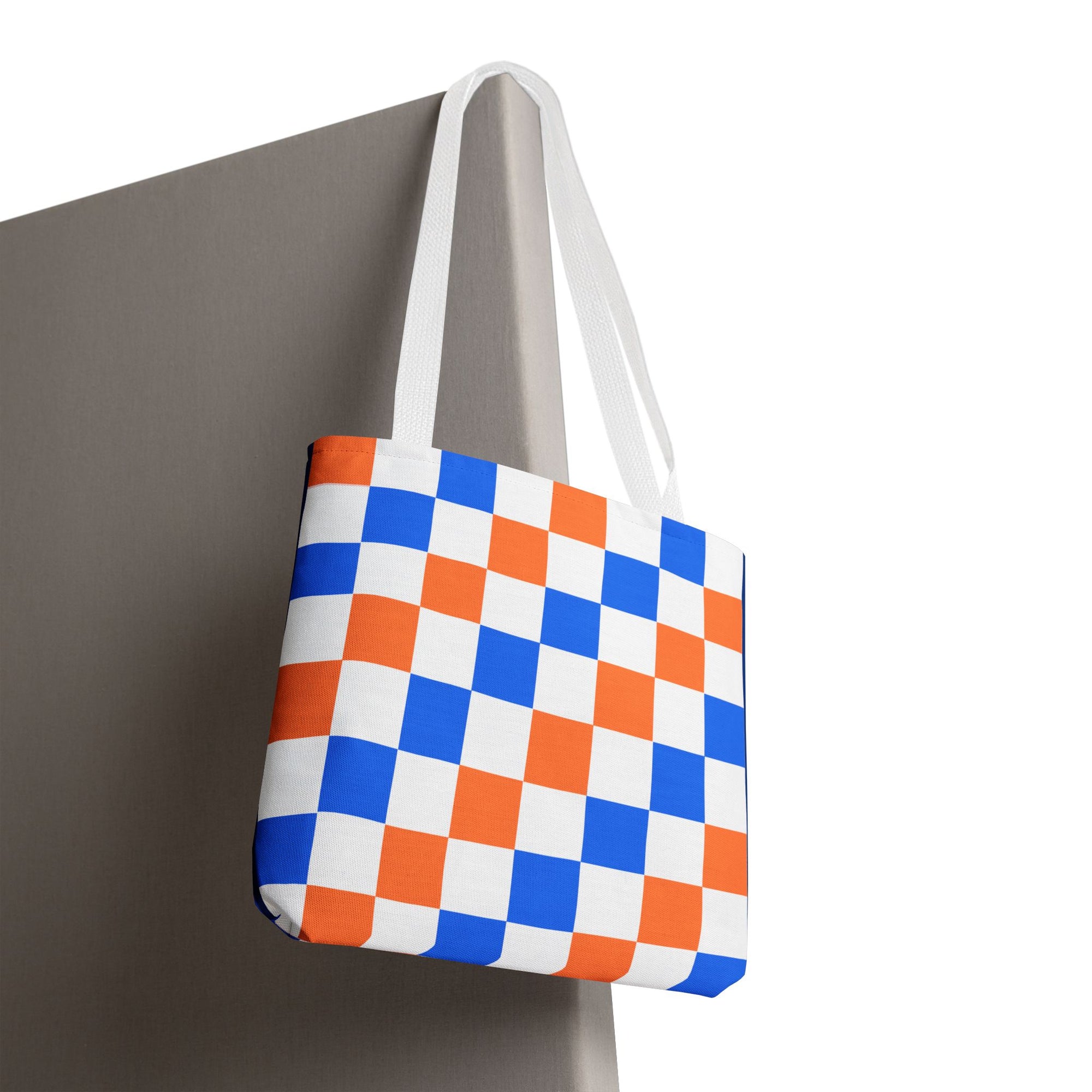Broncos Checkerboard Tote Bag
