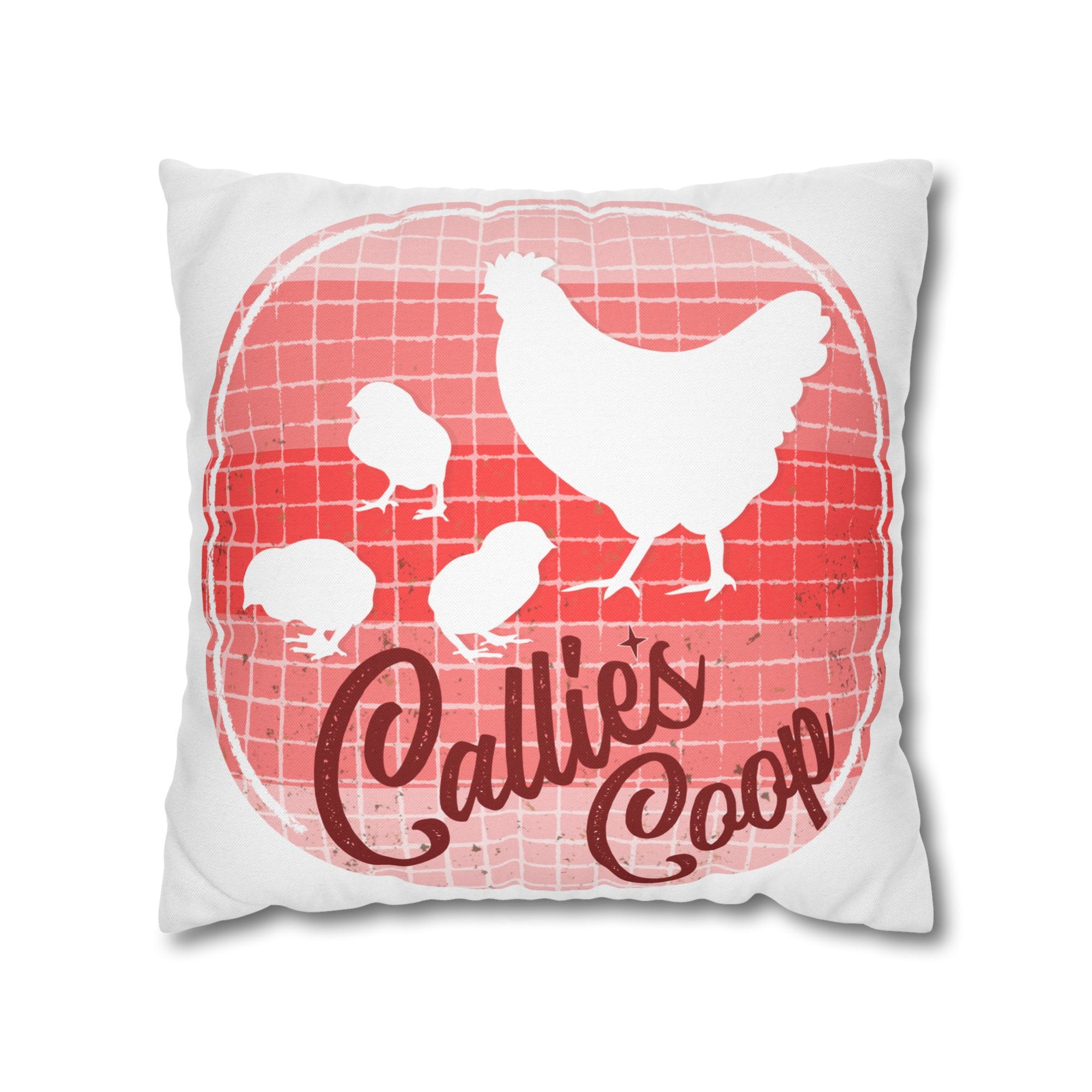 Callie's Coop Chicken Mom , Custom Pillow Case