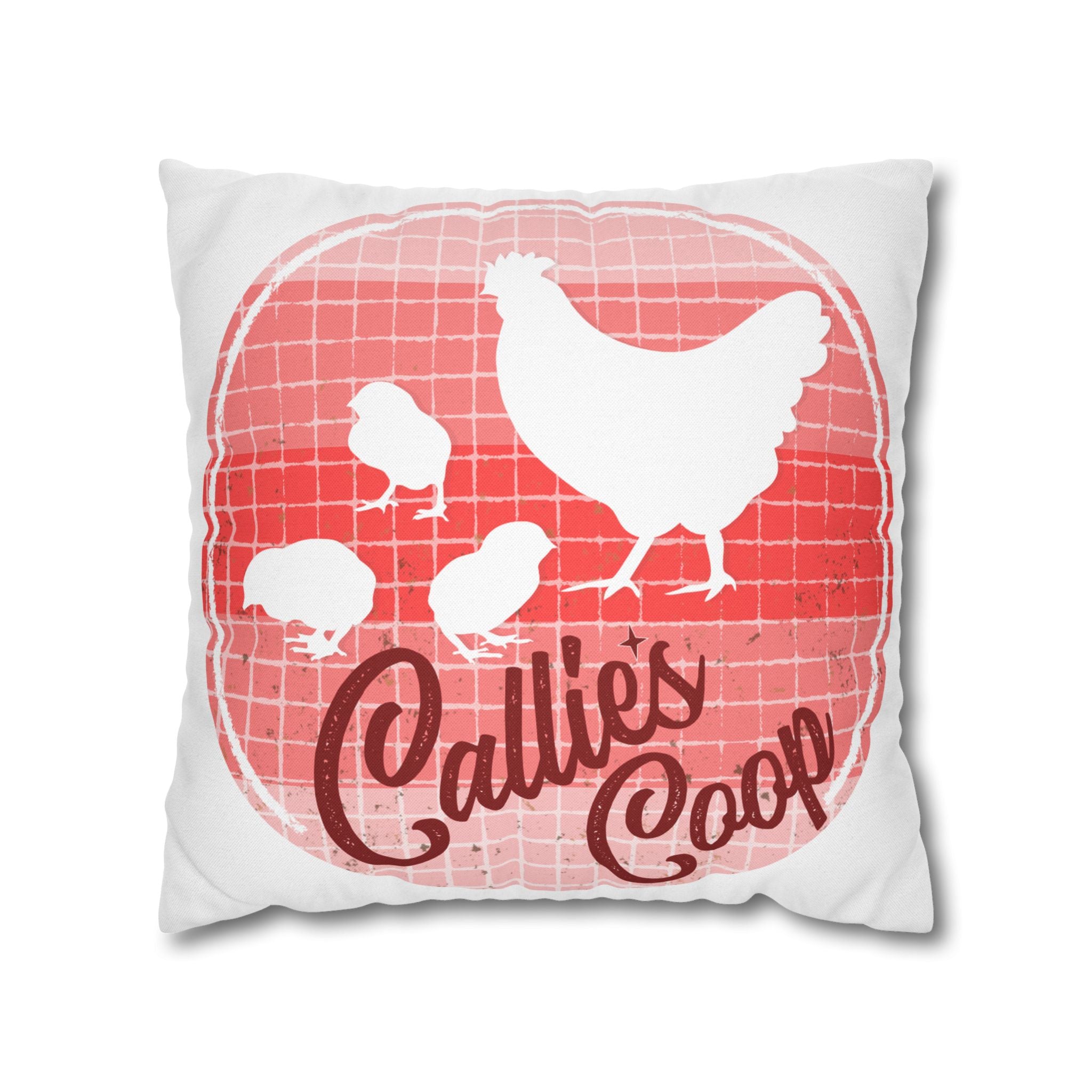 Callie's Coop Chicken Mom , Custom Pillow Case
