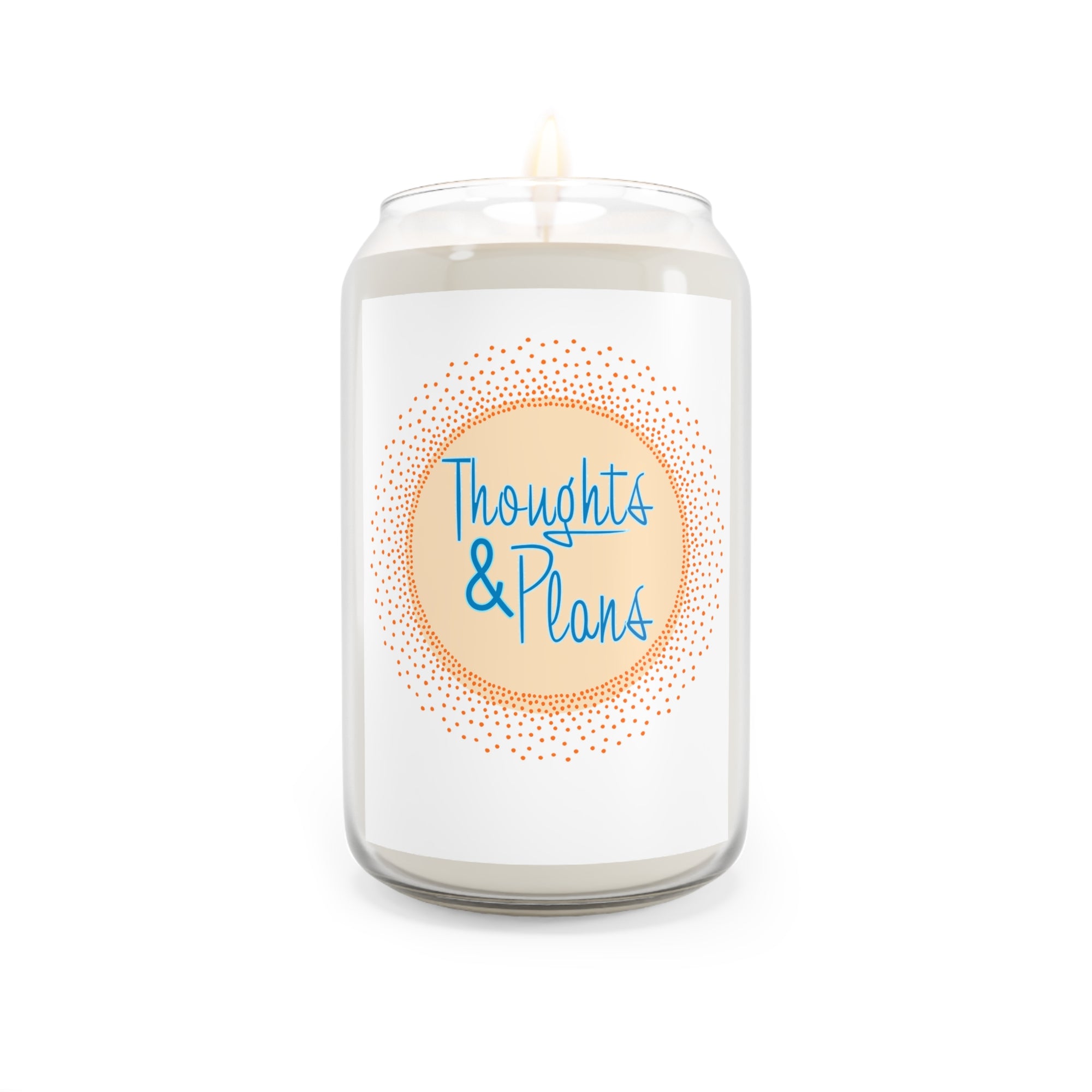 Thoughts & Plans Scented Soy Candle — 13.75oz Aromatherapy Jar