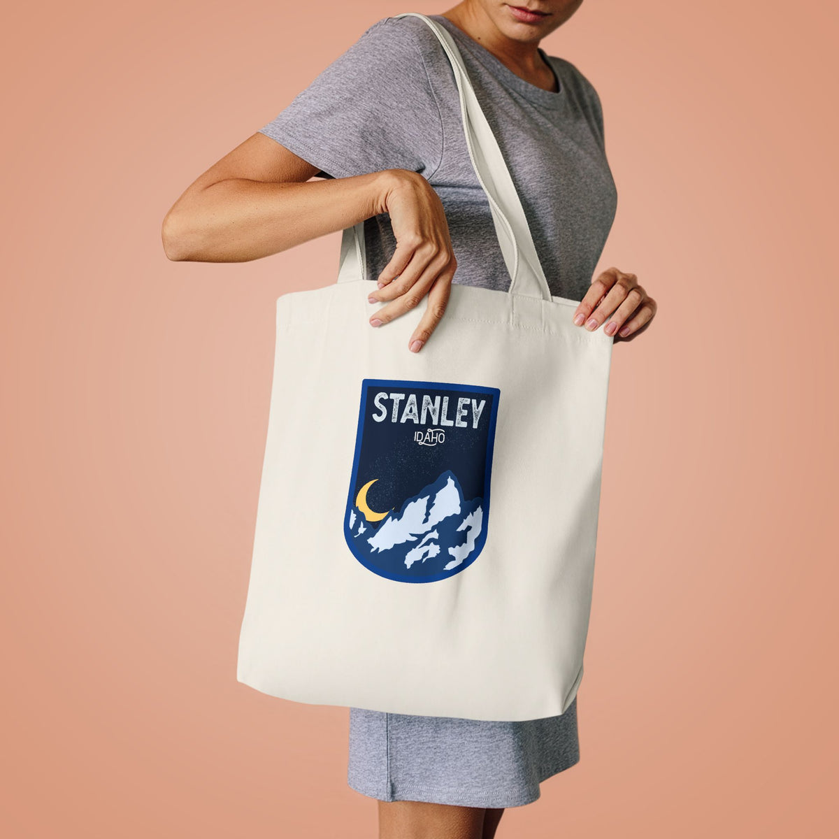 Stanley Mountain Night Cotton Tote Bag
