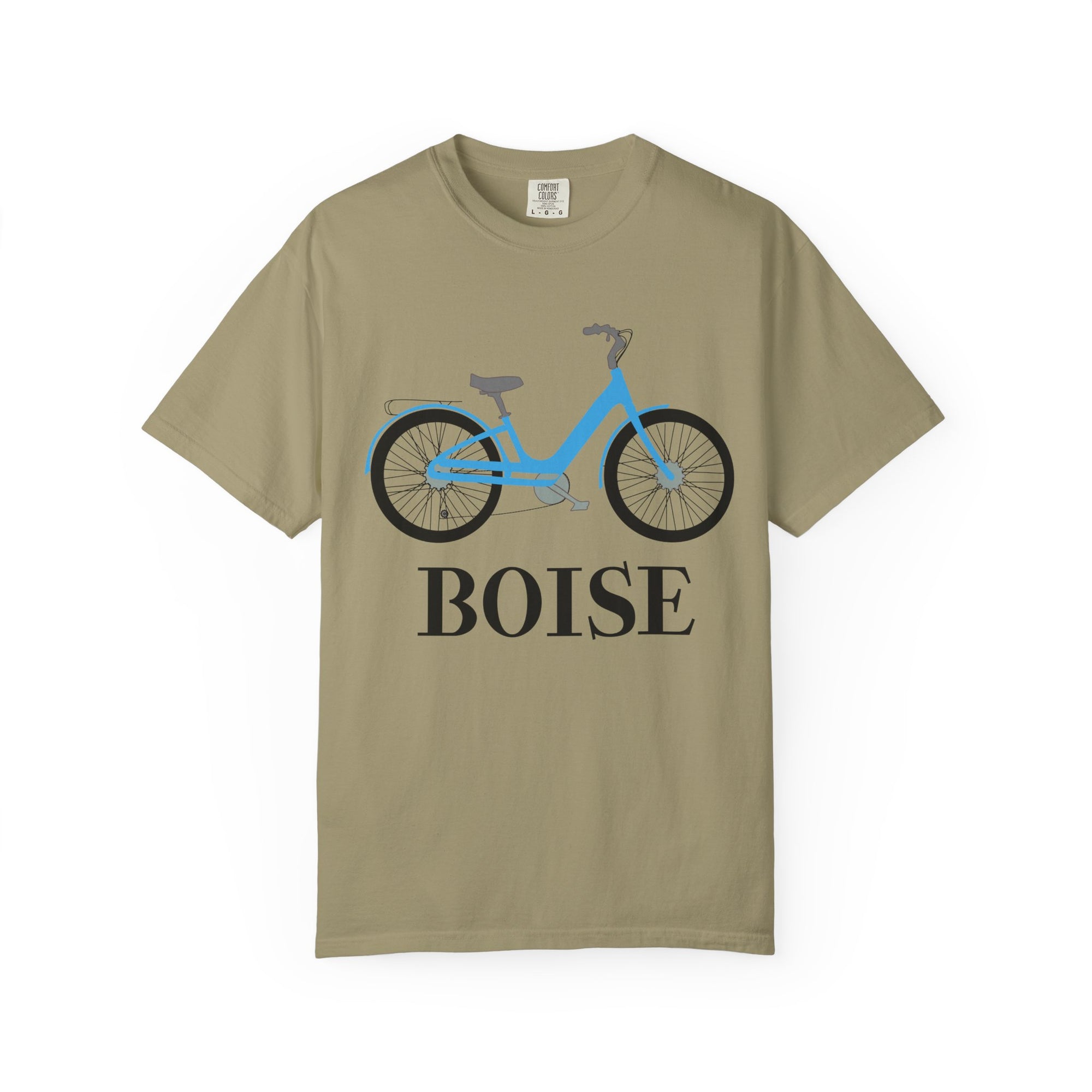 Boise Bicycle T-Shirt, Casual Bike Apparel, Gift for Cycling Enthusiasts, Comfortable Summer Tee, Unisex Graphic T-Shirt
