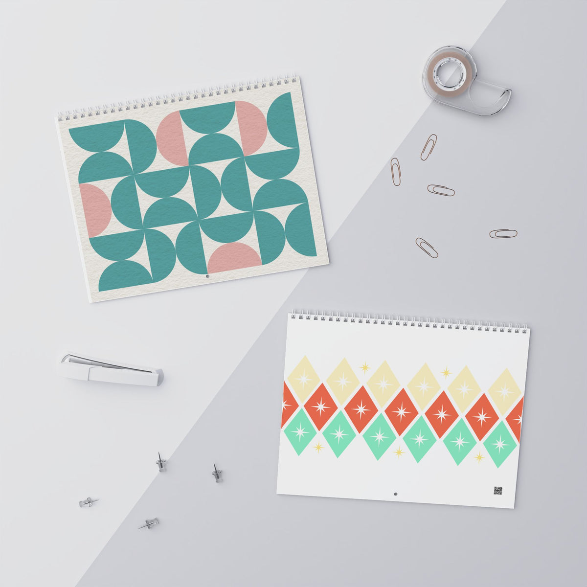 Copy of 2027 Modern Geometric Wall Calendar — Abstract Shapes Monthly Planner