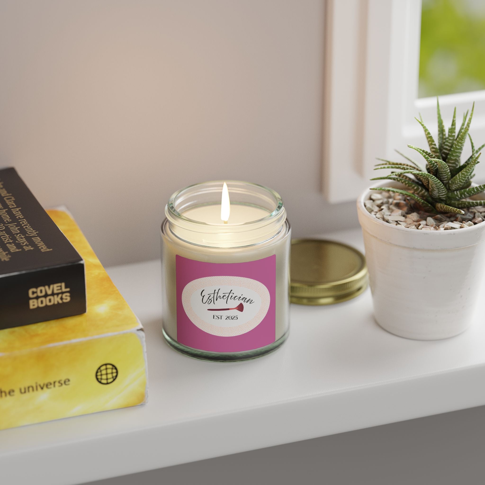 Esthetician Scented Candles, Coconut Apricot Wax (4oz, 9oz)