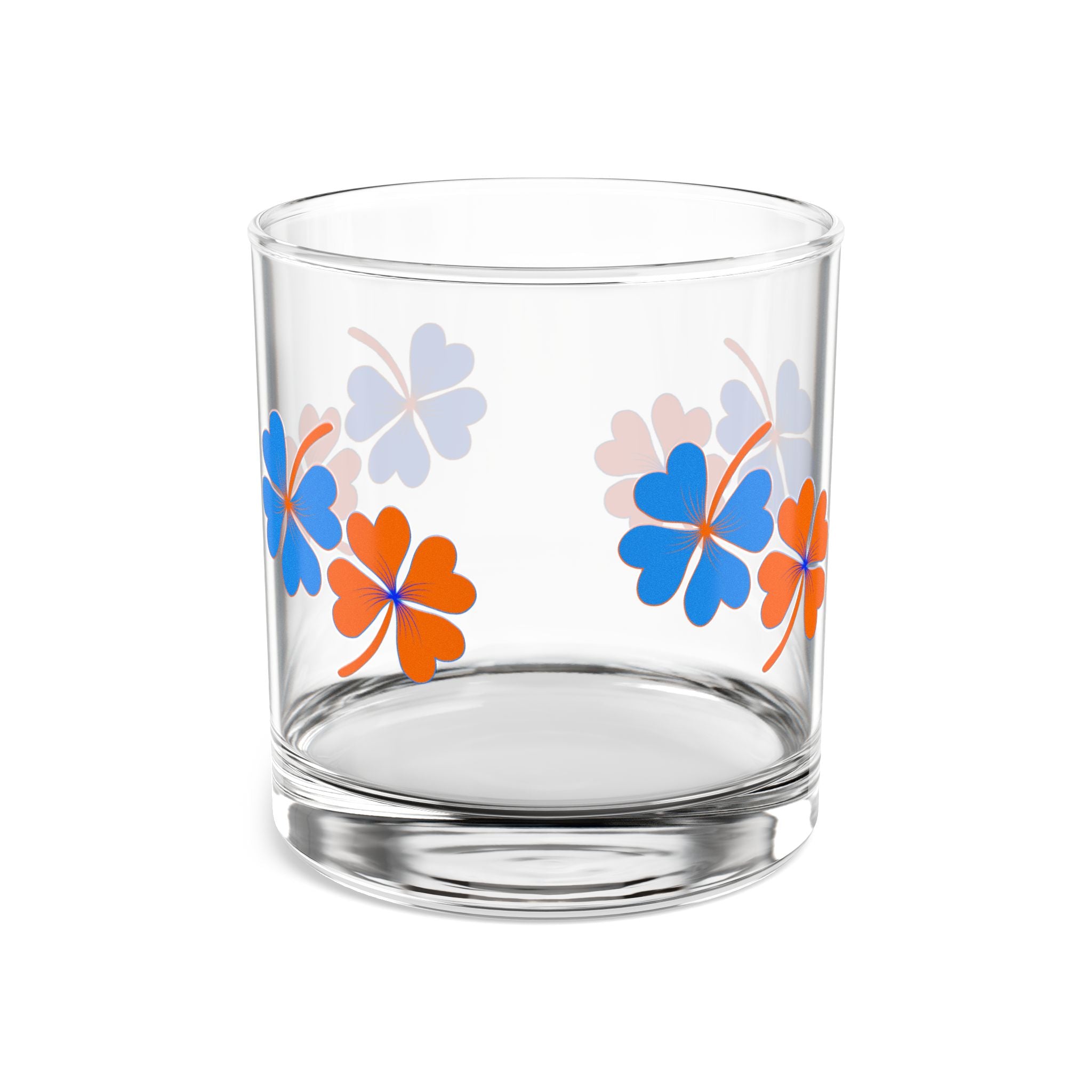 Broncos Lucky Blue & Orange Game Day Glass