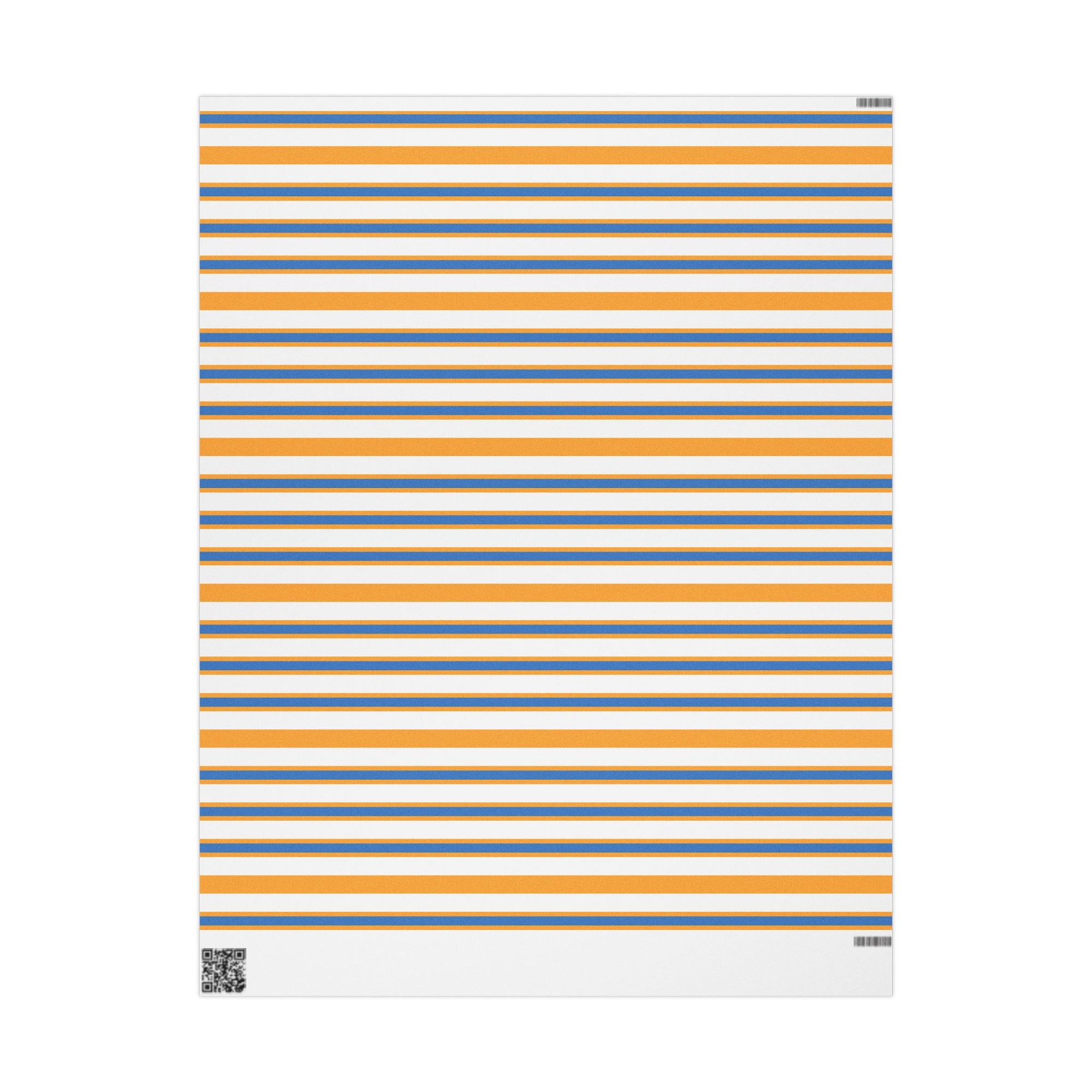 Blue and Orange Striped Wrapping Papers