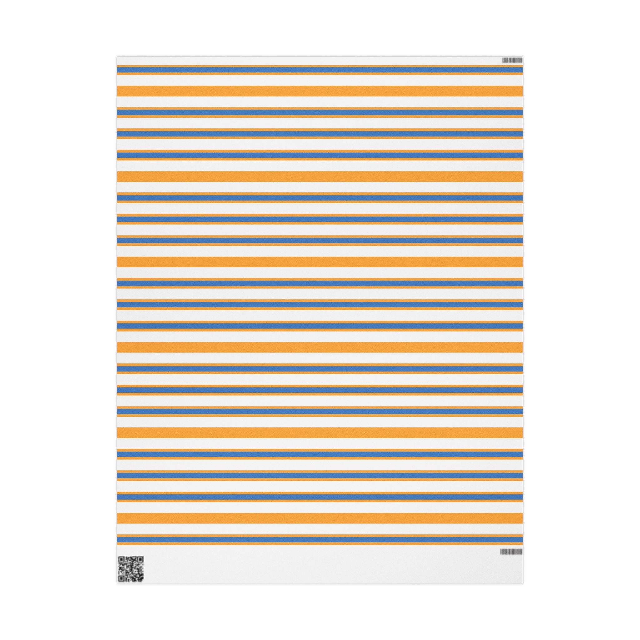 Blue and Orange Striped Wrapping Papers