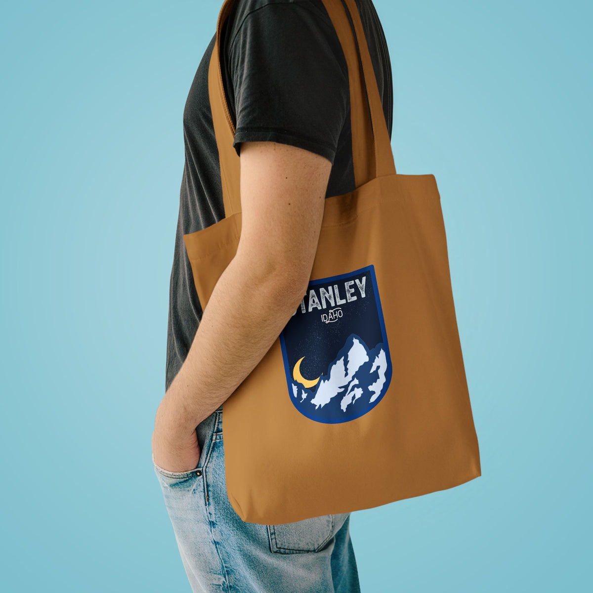 Stanley Mountain Night Cotton Tote Bag