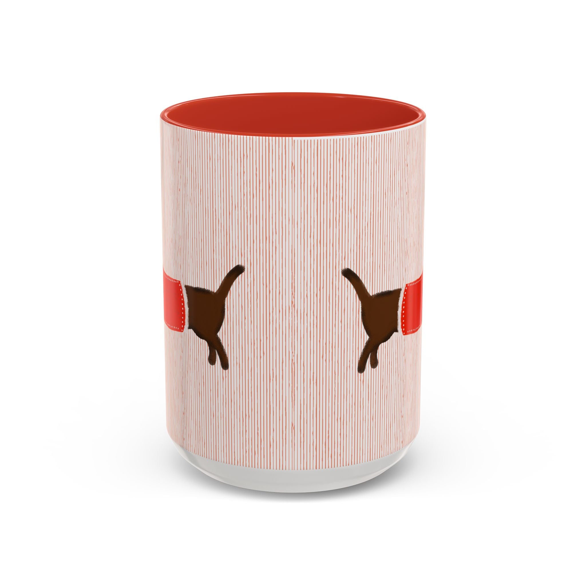 Dachshund Coffee Mug - Wiener Dog in Red Sweater Accent Mug