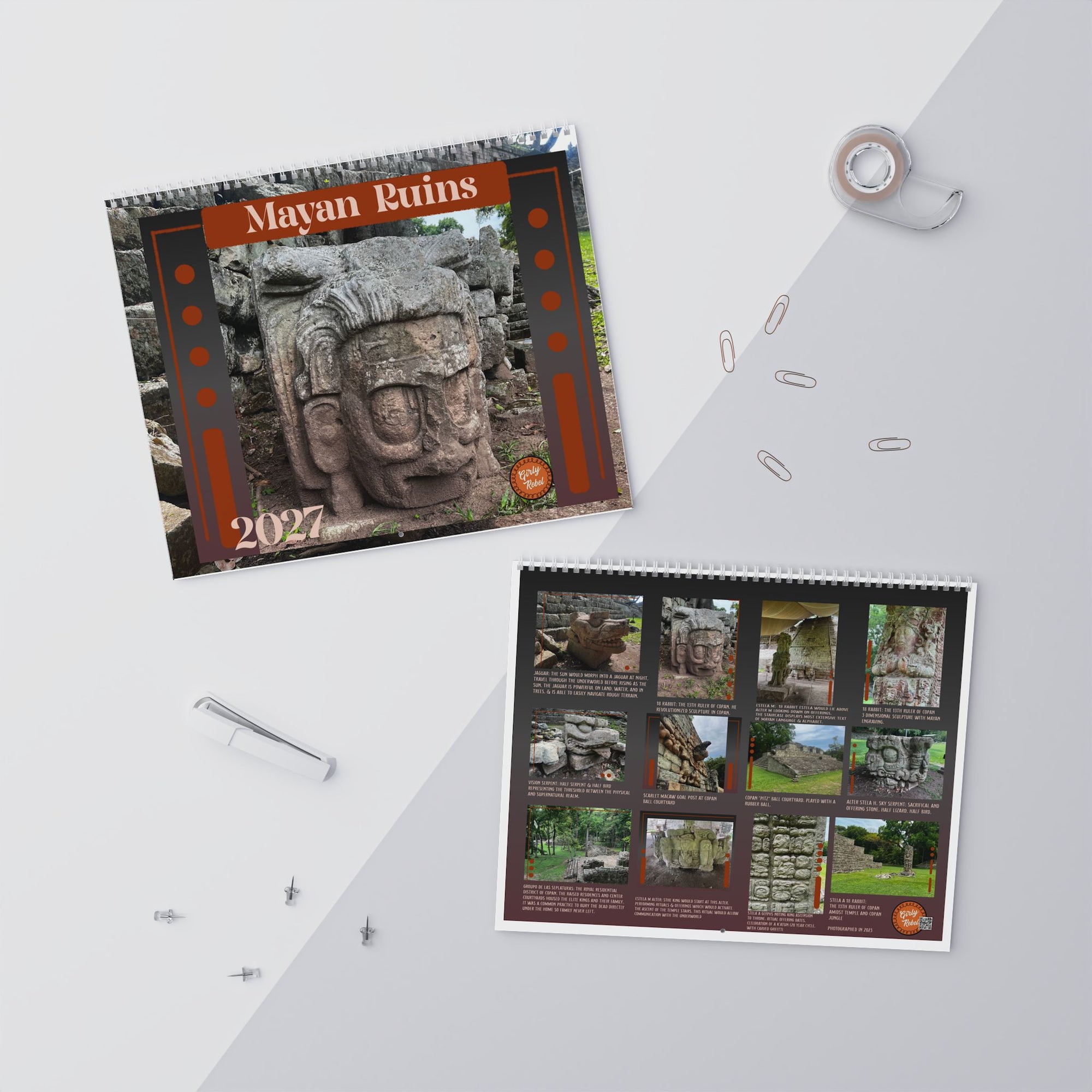 Mayan Ruins 2027 Wall Calendar