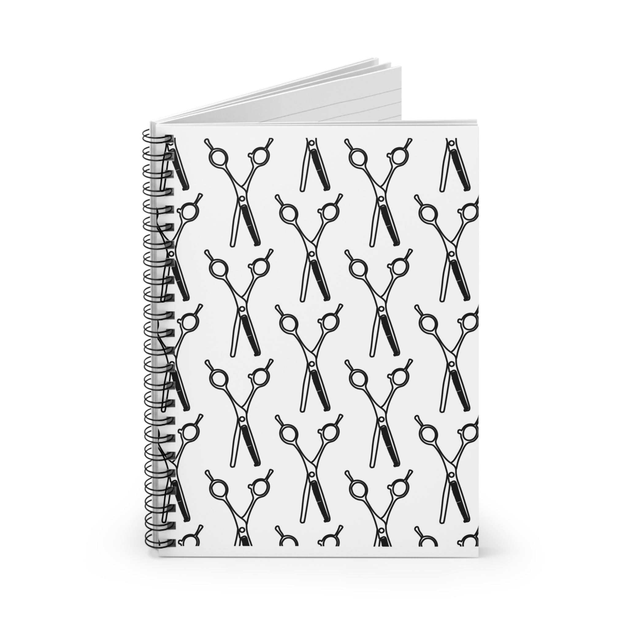 Shears Pattern Spiral Notebook | Ruled Notebook