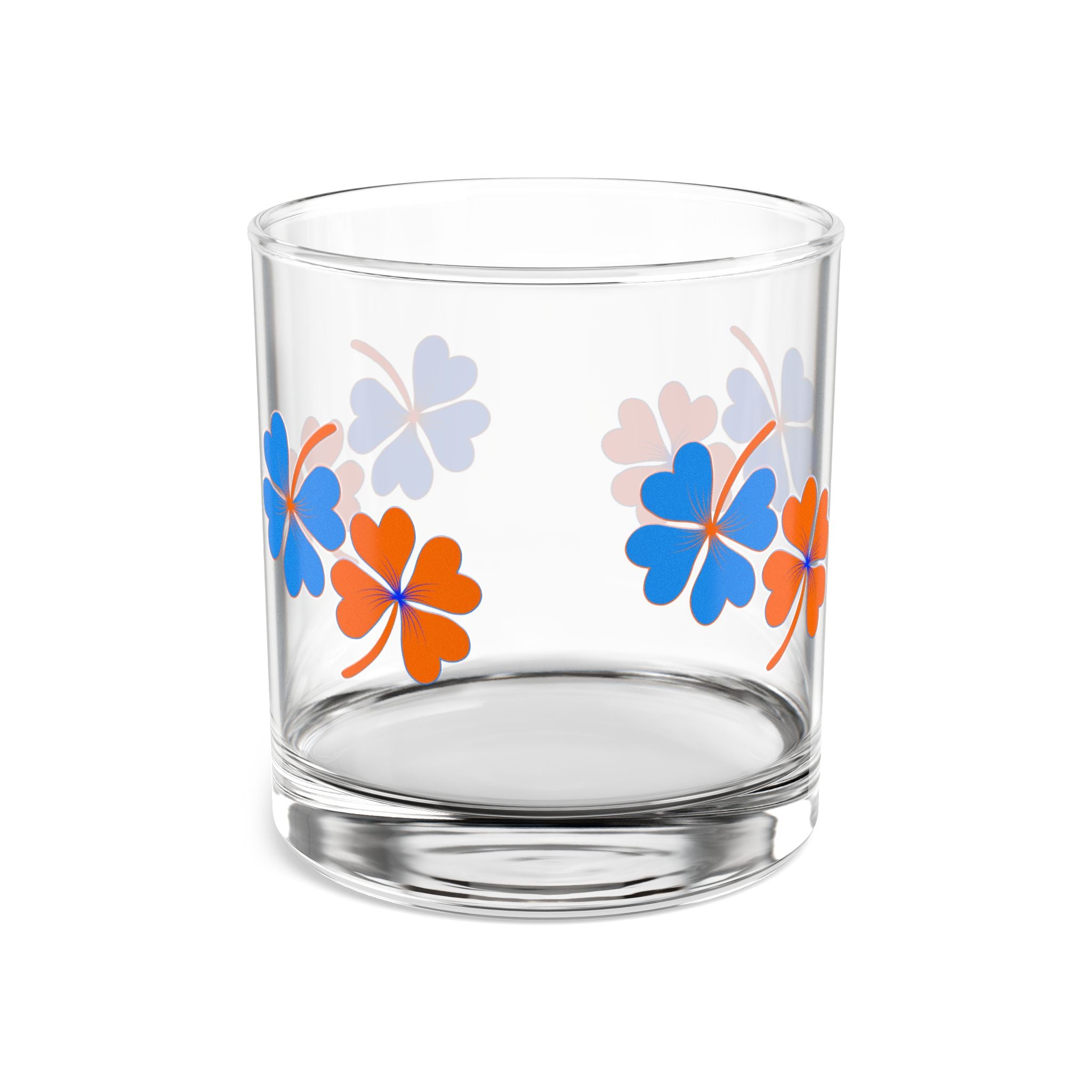 Broncos Lucky Blue & Orange Game Day Glass