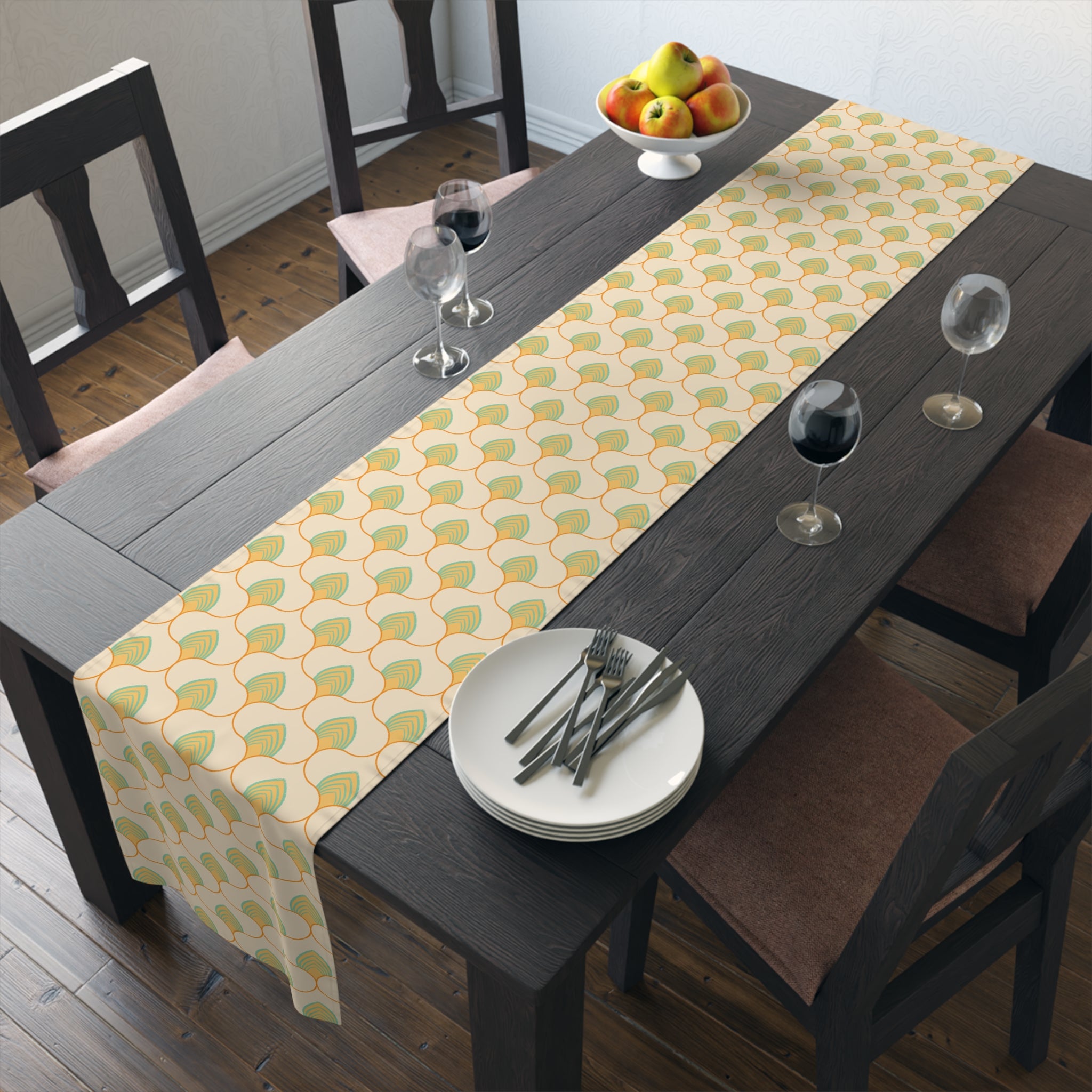 Geometric Table Runner (Cotton, Poly)