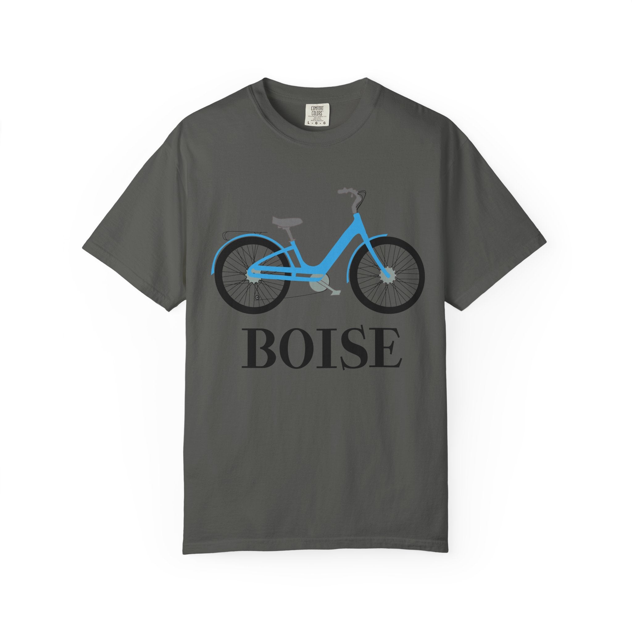 Boise Bicycle T-Shirt, Casual Bike Apparel, Gift for Cycling Enthusiasts, Comfortable Summer Tee, Unisex Graphic T-Shirt