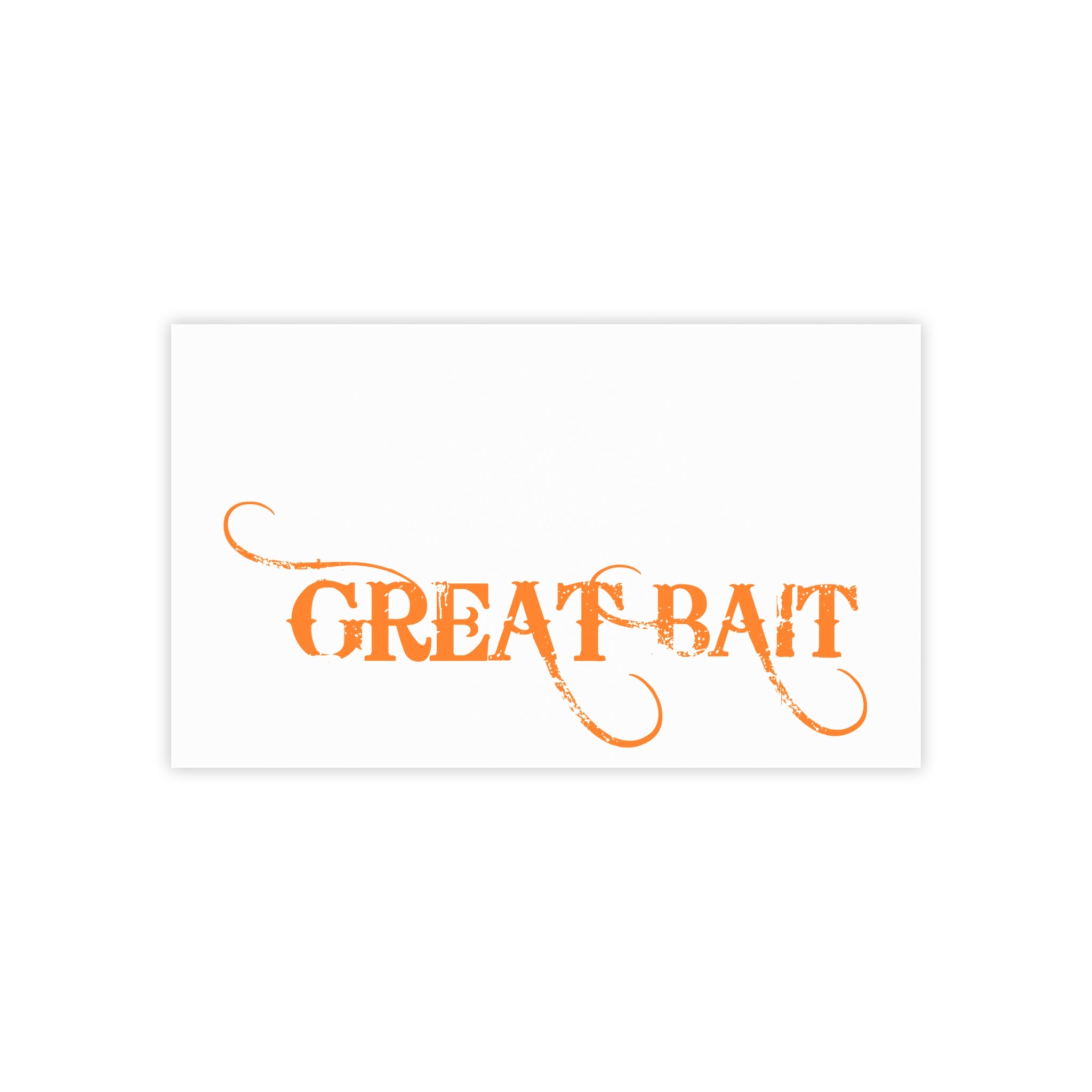 Great Bait Post-it Note Pads, Sticky Notes (Orange Script)