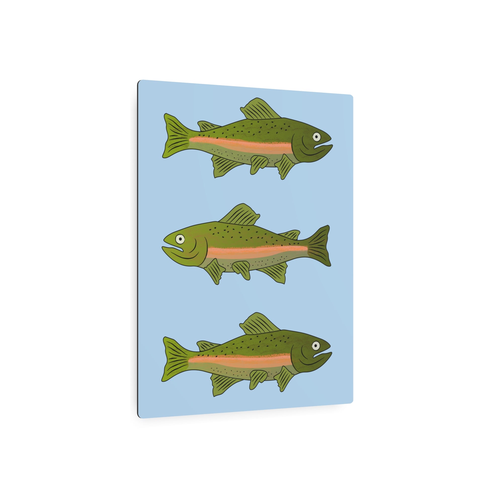 Rainbow Trout Metal Art Sign