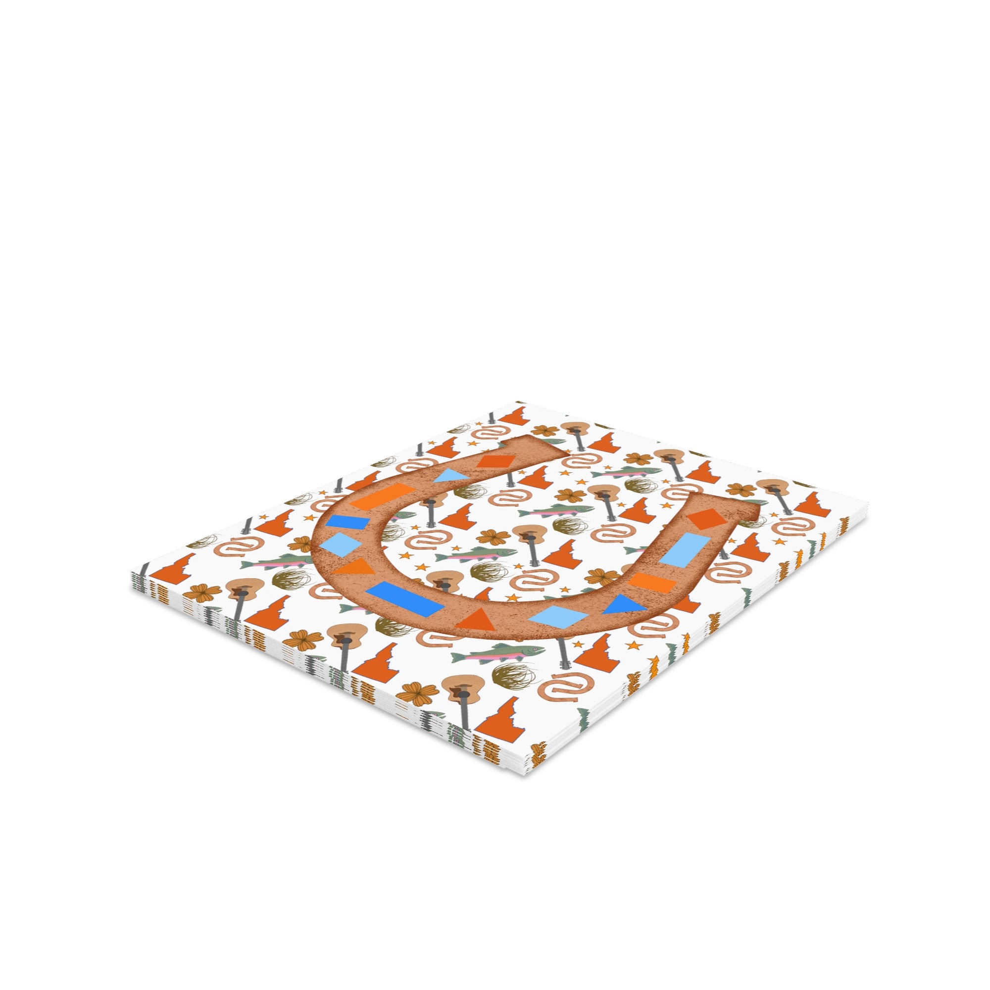 Western Horseshoe Greeting Cards