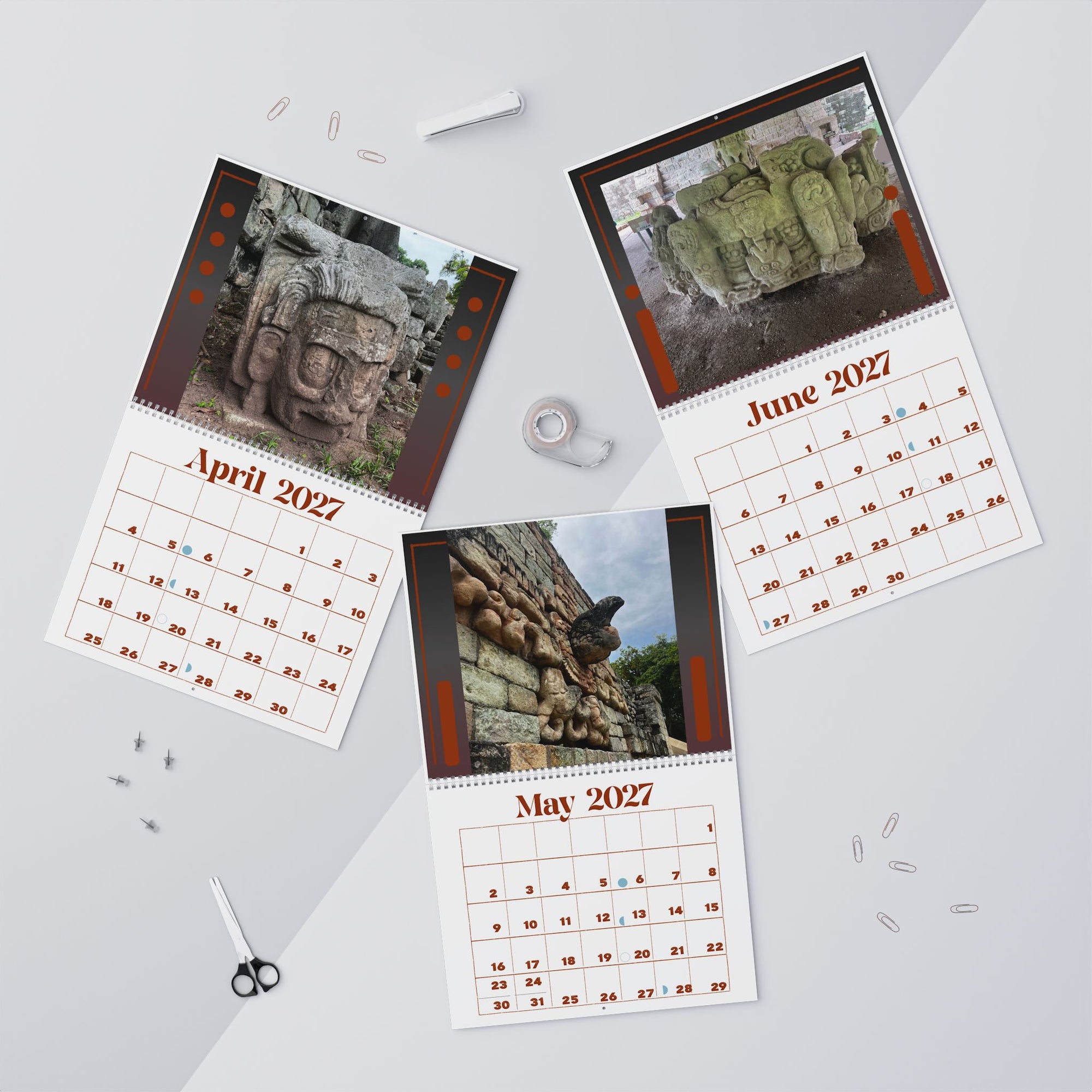 Mayan Ruins 2027 Wall Calendar