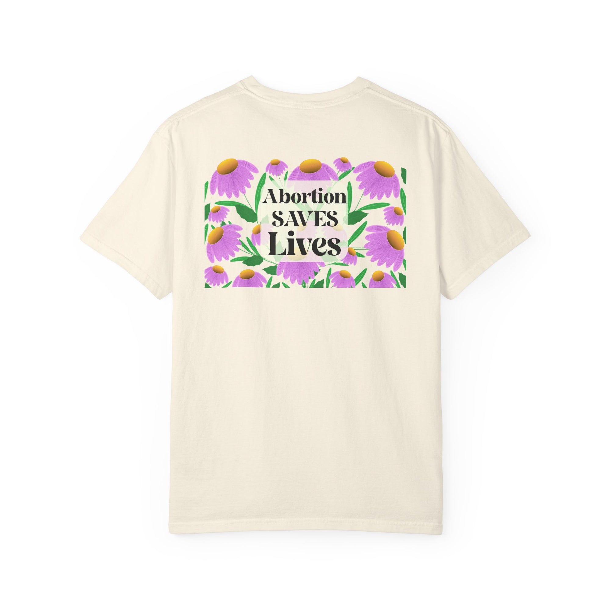 Abortion Saves Lives Floral T‑Shirt, Know Your Body Know Your RIghts