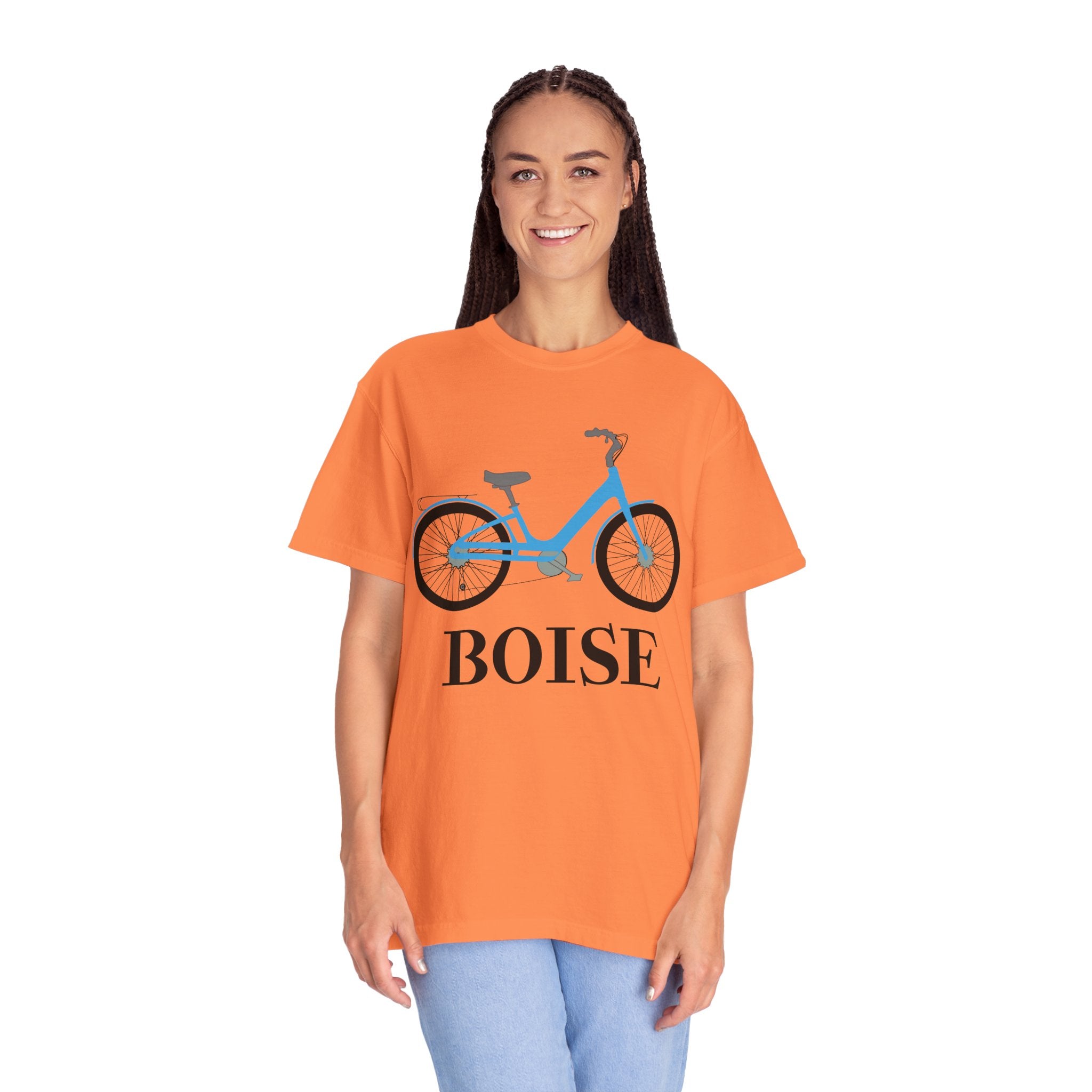 Boise Bicycle T-Shirt, Casual Bike Apparel, Gift for Cycling Enthusiasts, Comfortable Summer Tee, Unisex Graphic T-Shirt