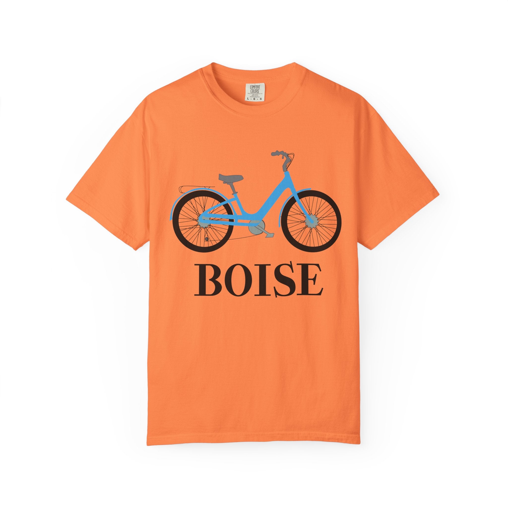 Boise Bicycle T-Shirt, Casual Bike Apparel, Gift for Cycling Enthusiasts, Comfortable Summer Tee, Unisex Graphic T-Shirt