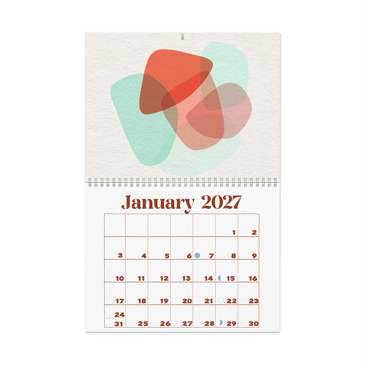 Copy of 2027 Modern Geometric Wall Calendar — Abstract Shapes Monthly Planner