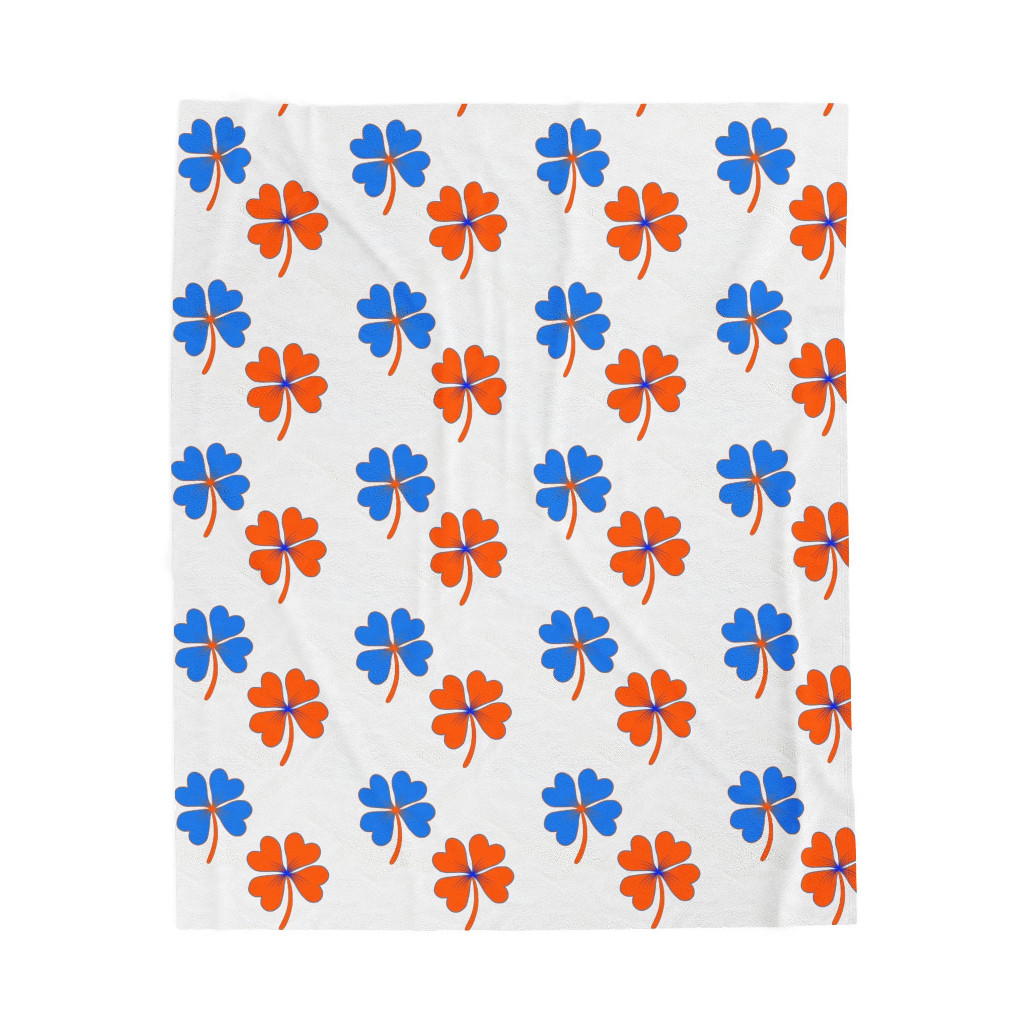 Lucky Blanket Boise Blue & Orange