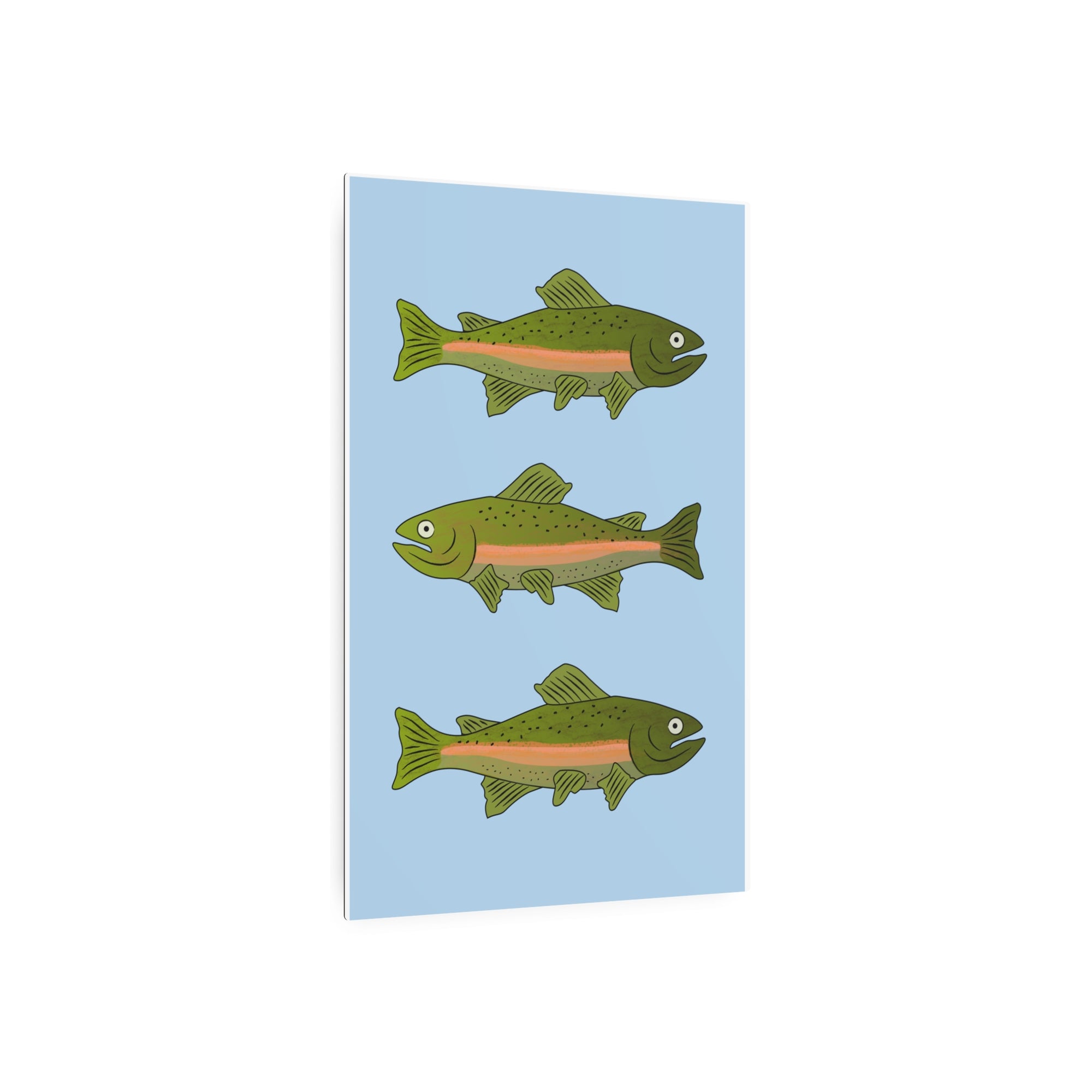 Rainbow Trout Metal Art Sign