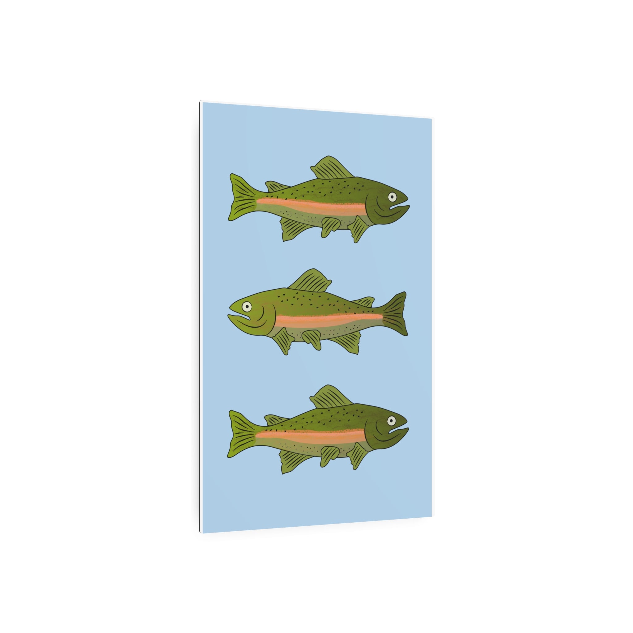 Rainbow Trout Metal Art Sign