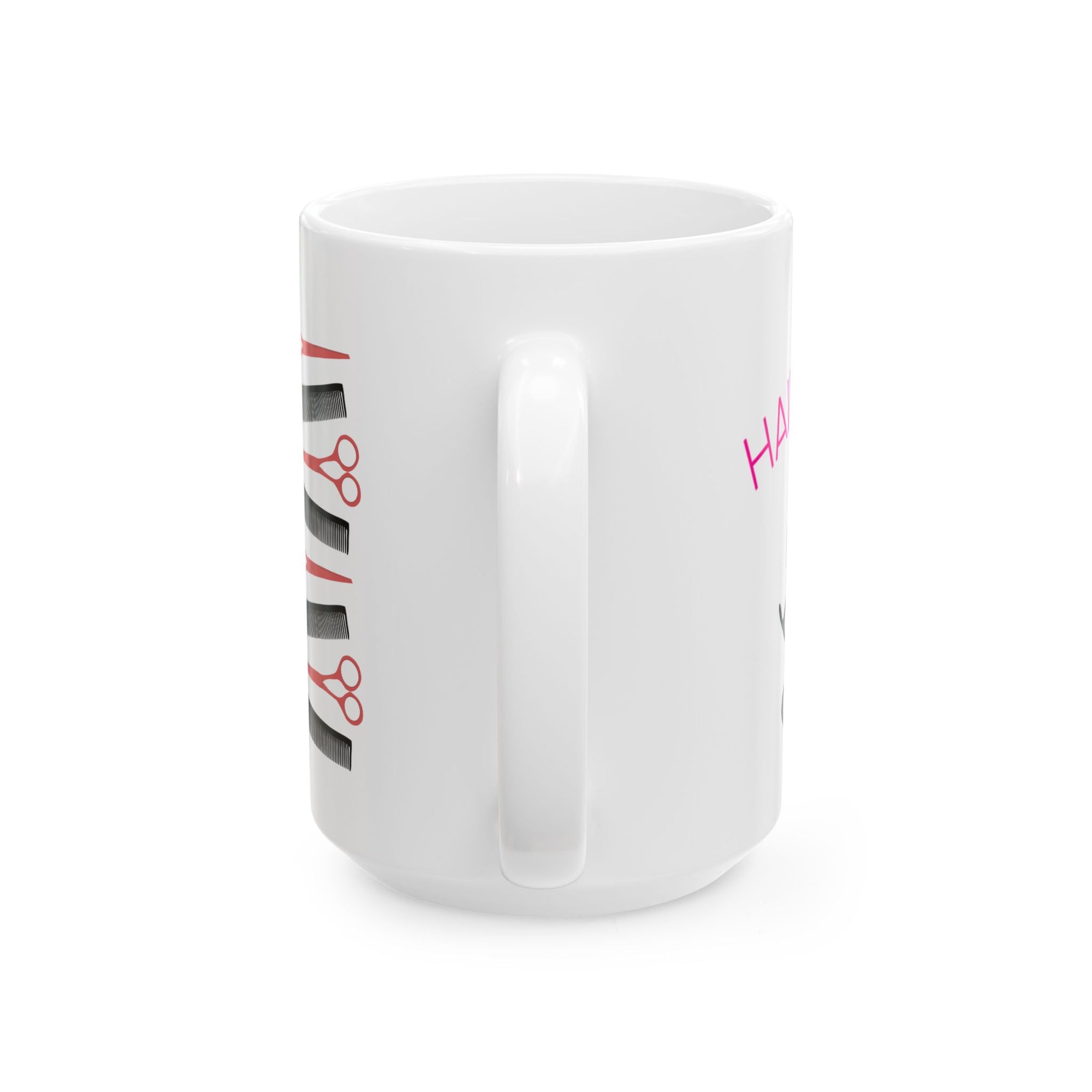 Hairstylist Coffee Mug — Gifts for Hairdressers with Scissors & Comb Design (11oz/15oz)