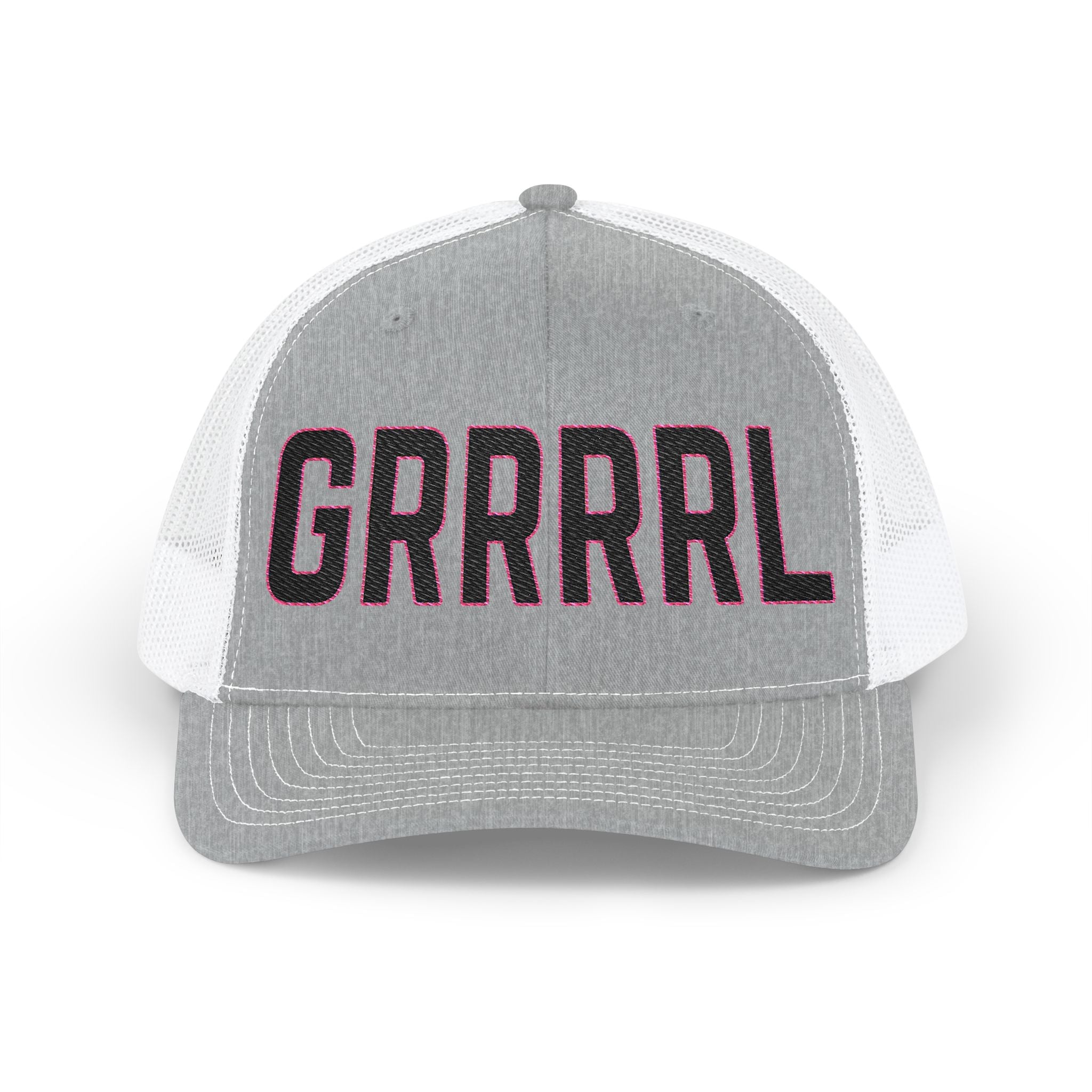 GRRRRL Embroidered Snapback Trucker Cap