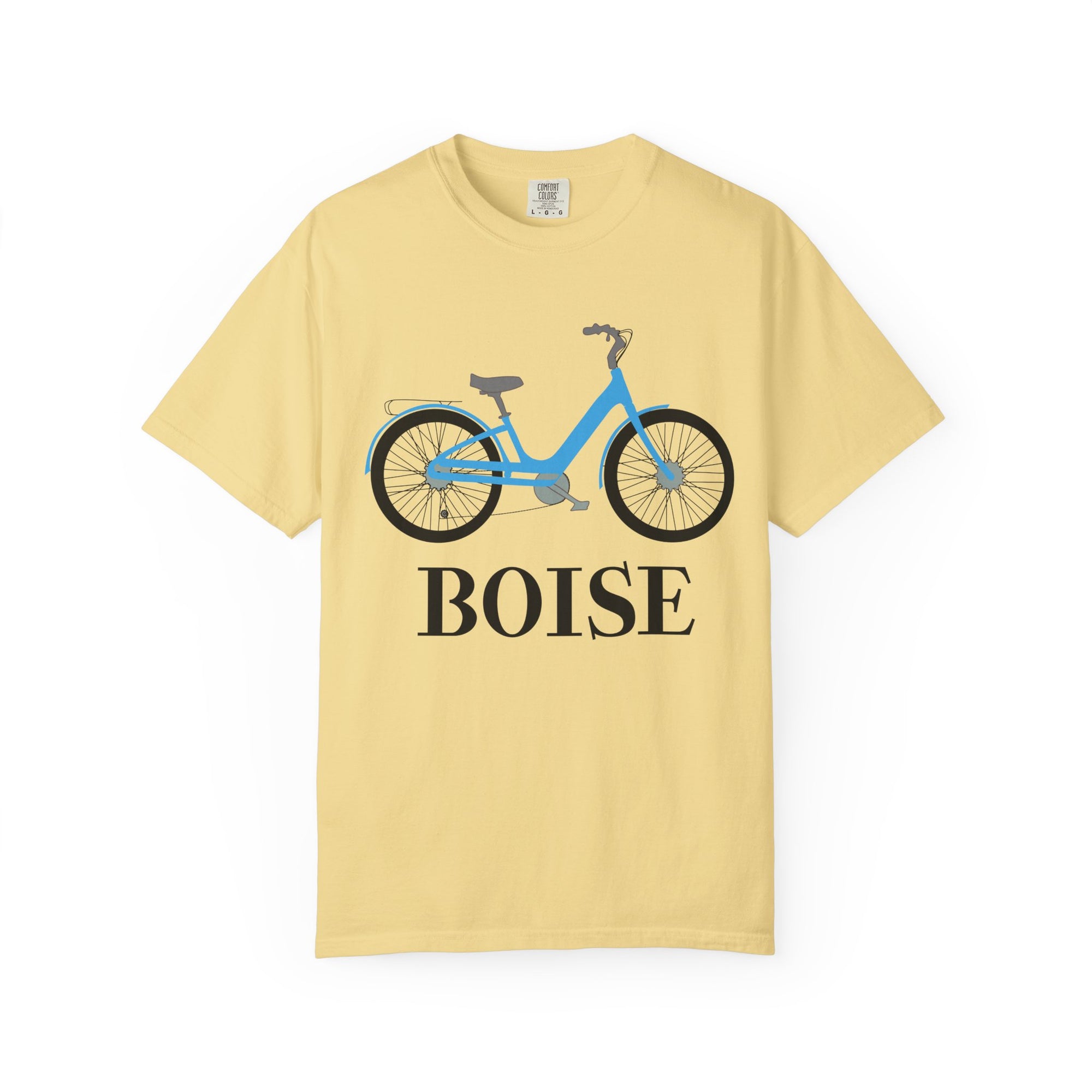 Boise Bicycle T-Shirt, Casual Bike Apparel, Gift for Cycling Enthusiasts, Comfortable Summer Tee, Unisex Graphic T-Shirt