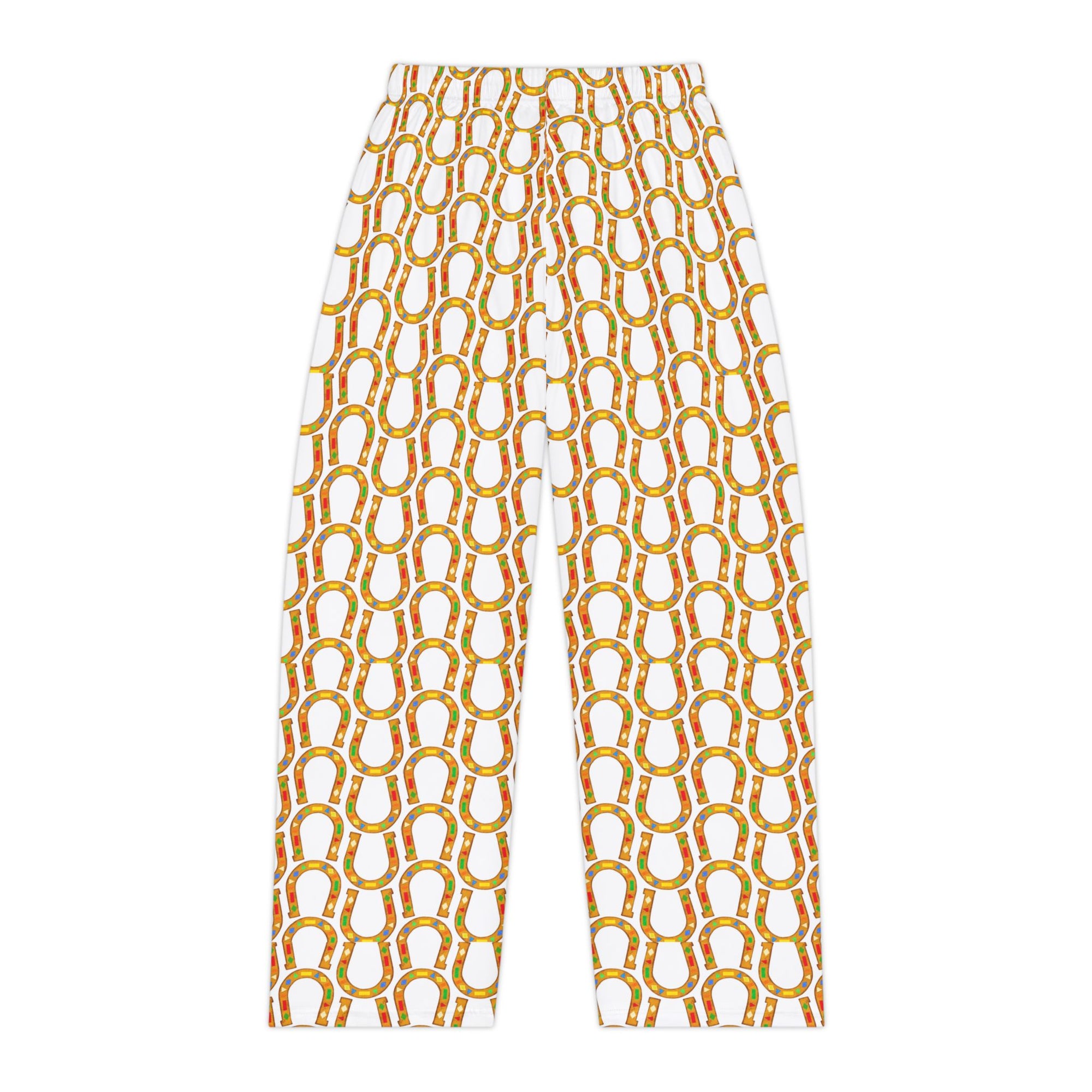 Gold Chain Link Women's Pajama Pants — Cozy Printed Sleep Lounge Trousers