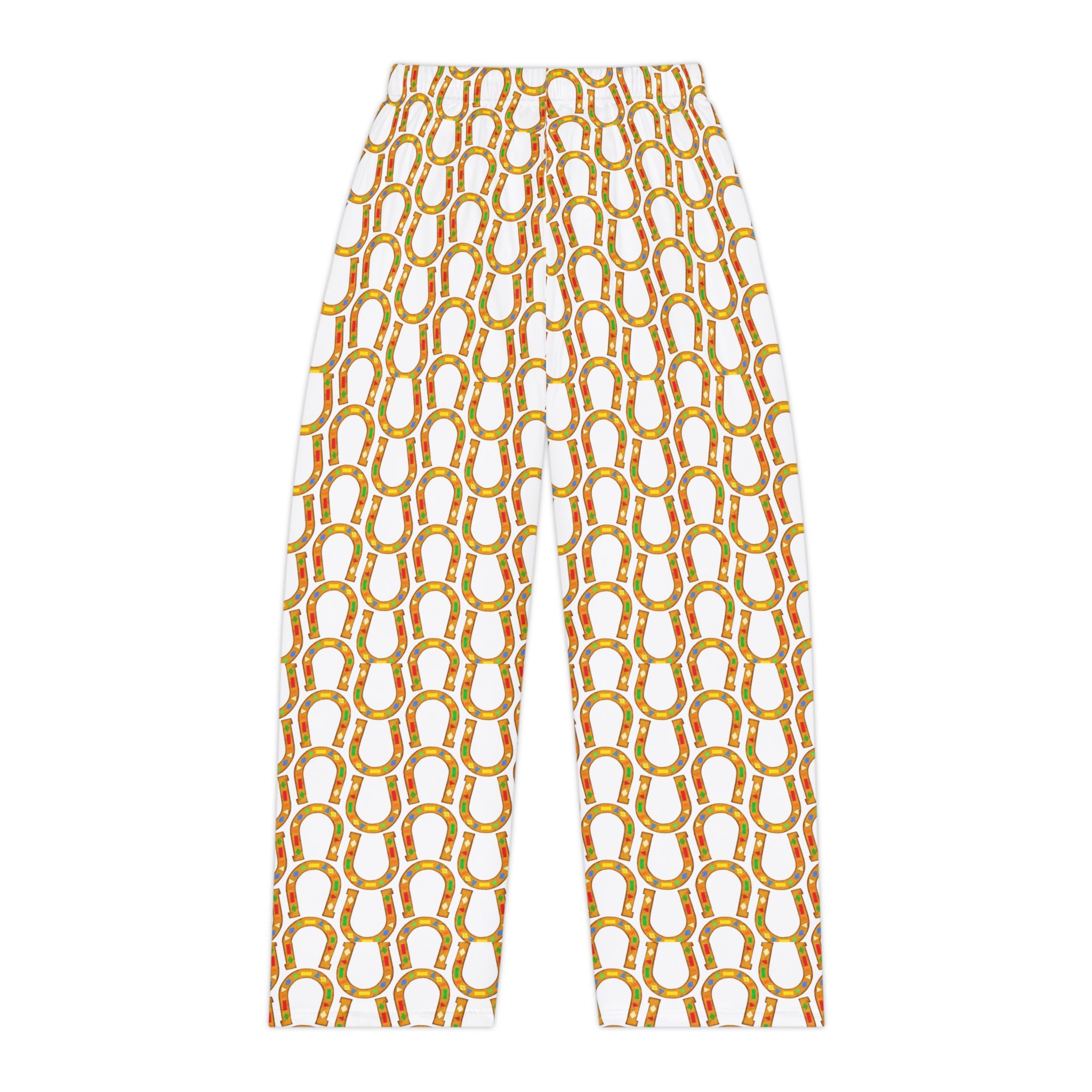 Gold Chain Link Women's Pajama Pants — Cozy Printed Sleep Lounge Trousers