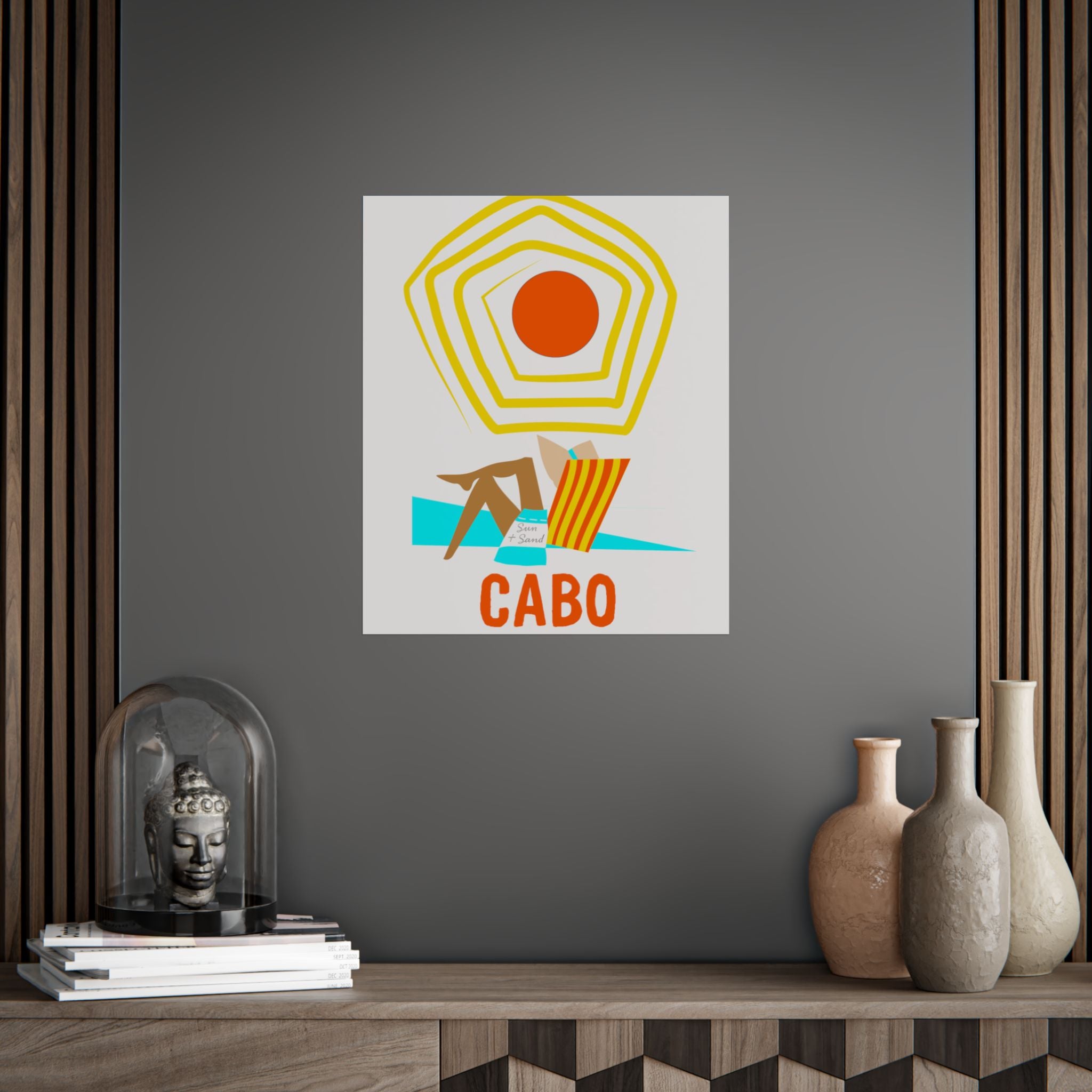 Cabo Beach Poster Art, Unframed Travel Decor, Summer Vibes Wall Art, Home Decoration Gift, Coastal Living Inspiration