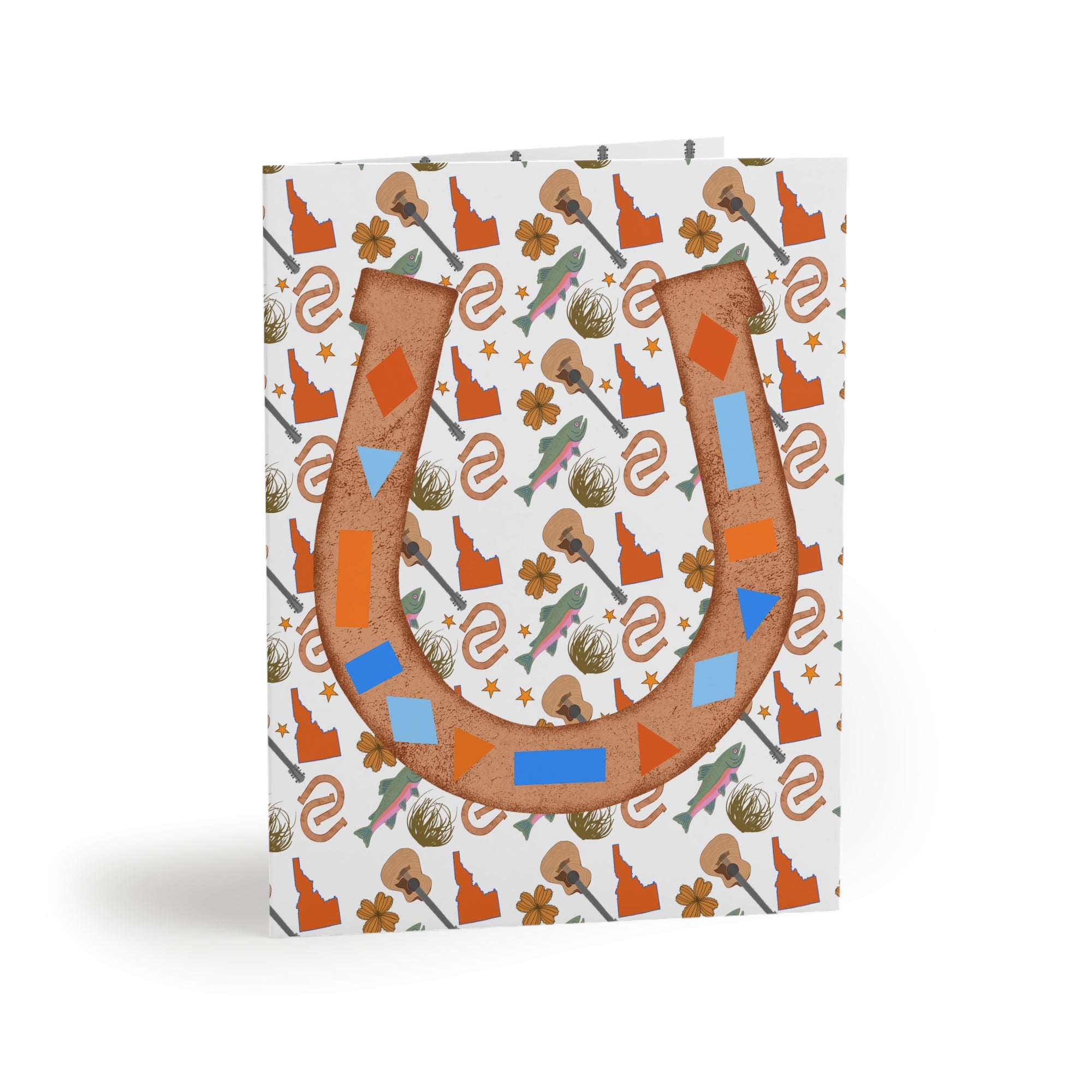 Western Horseshoe Greeting Cards