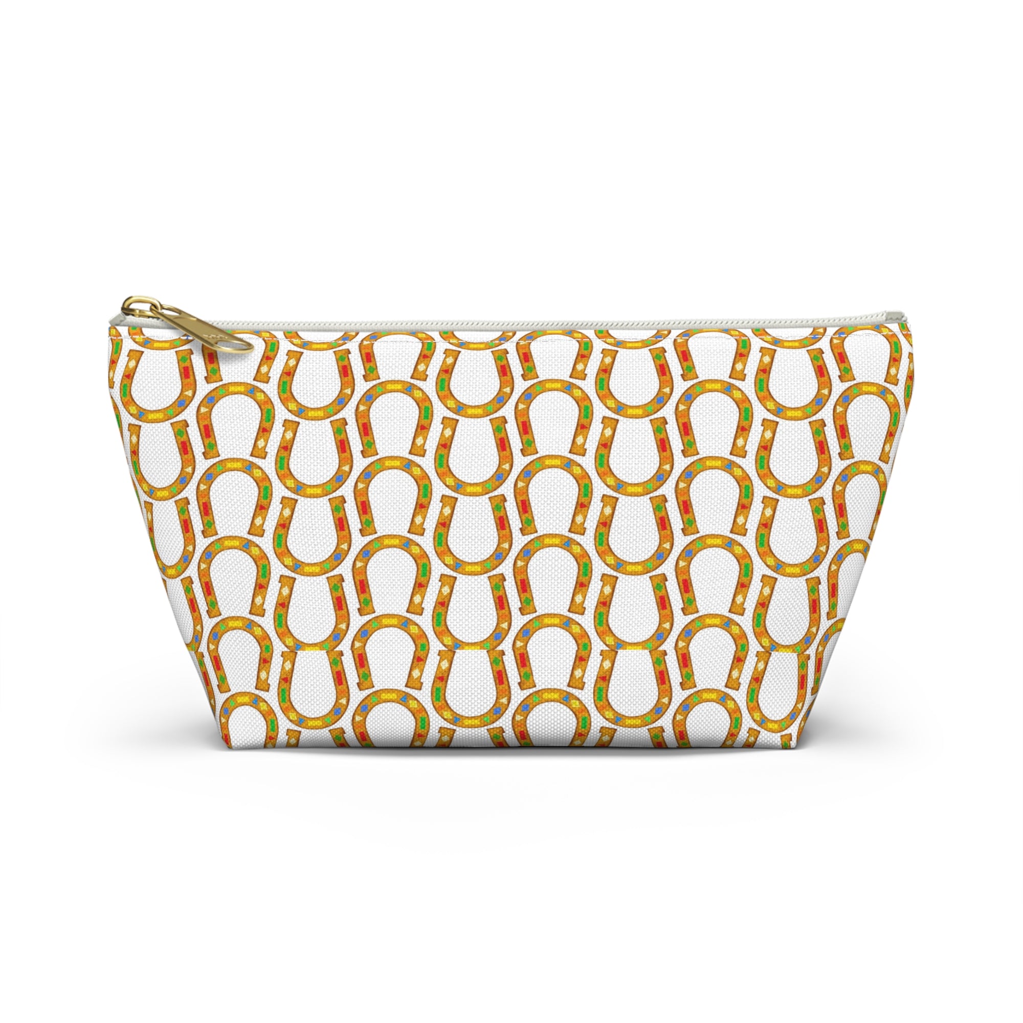 Horseshoe Pattern Accessory Pouch — Lucky Cosmetic Bag