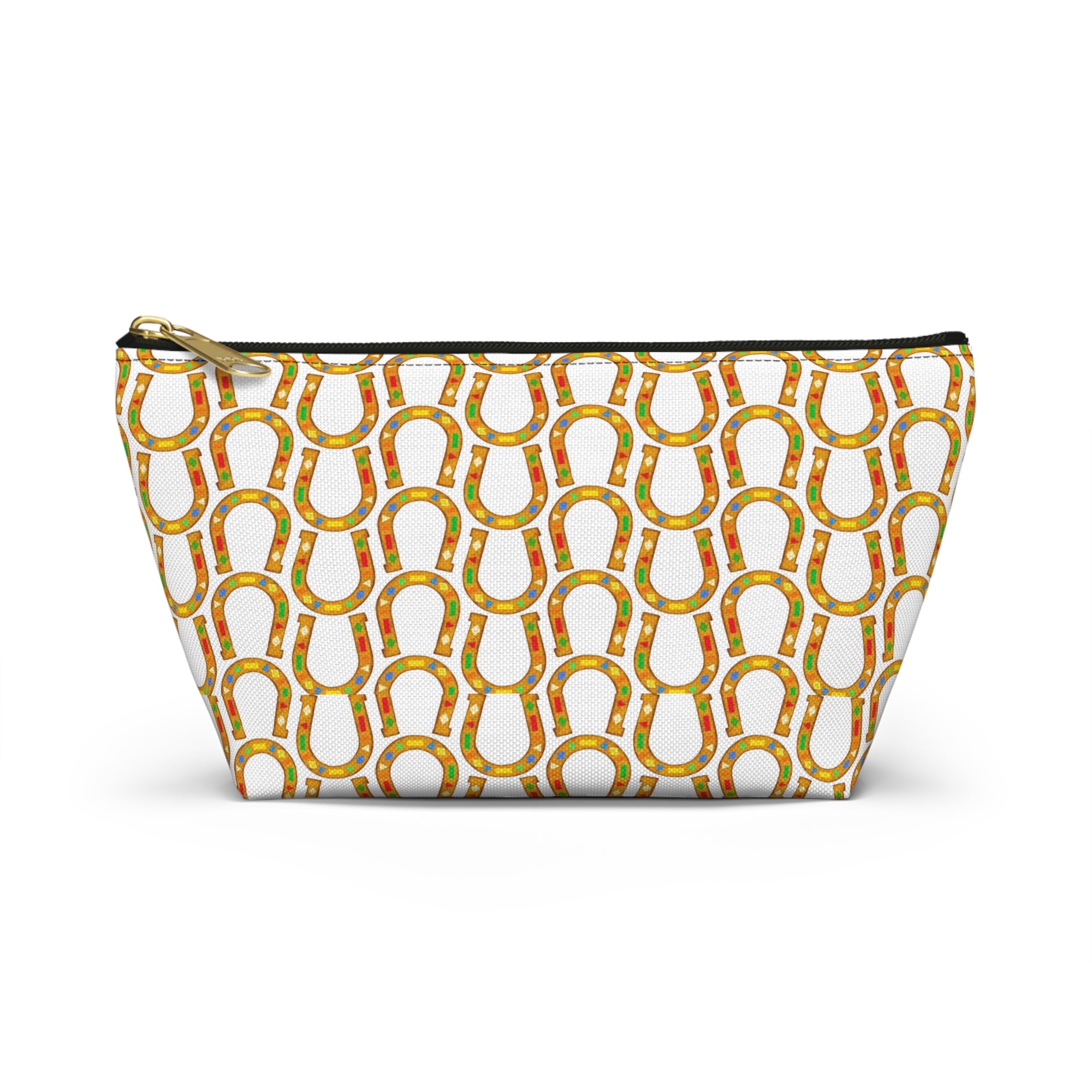 Horseshoe Pattern Accessory Pouch — Lucky Cosmetic Bag