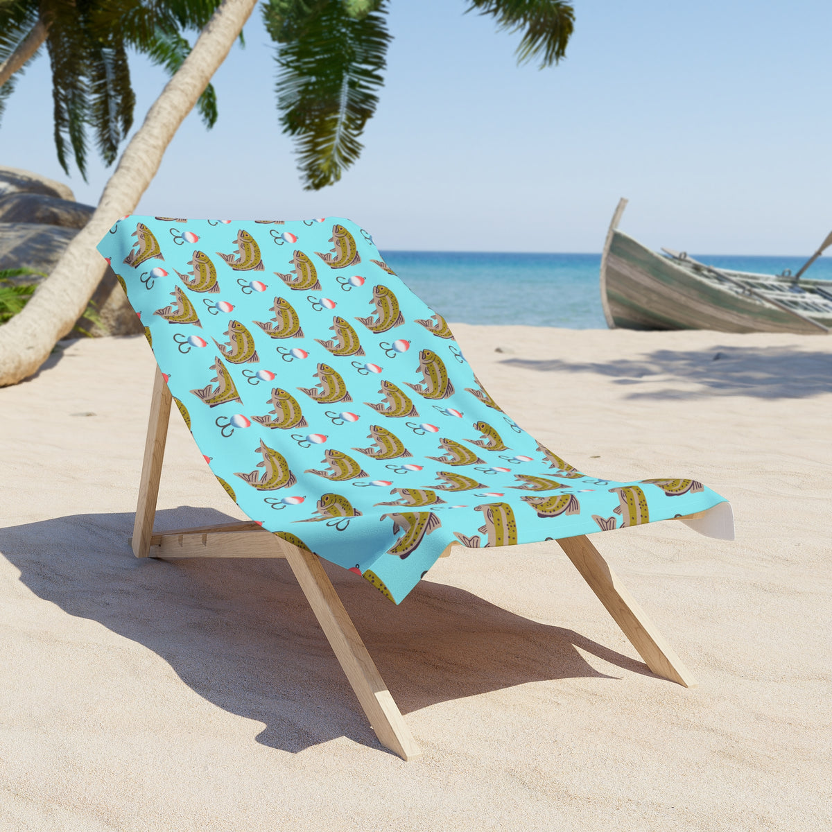 Great Bait Surfing Fish Beach Towel