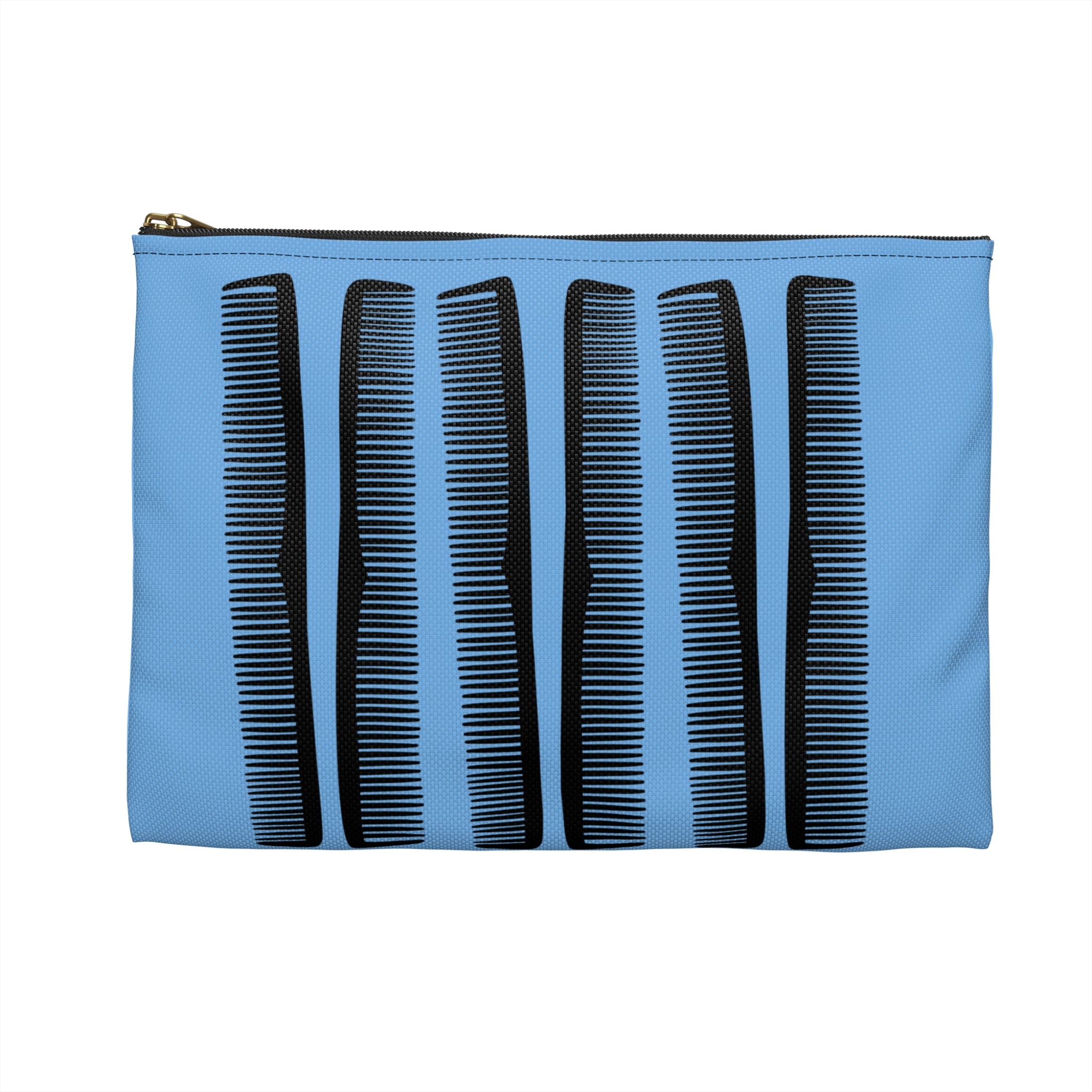 Comb Blue Comb Pattern Accessory Pouch