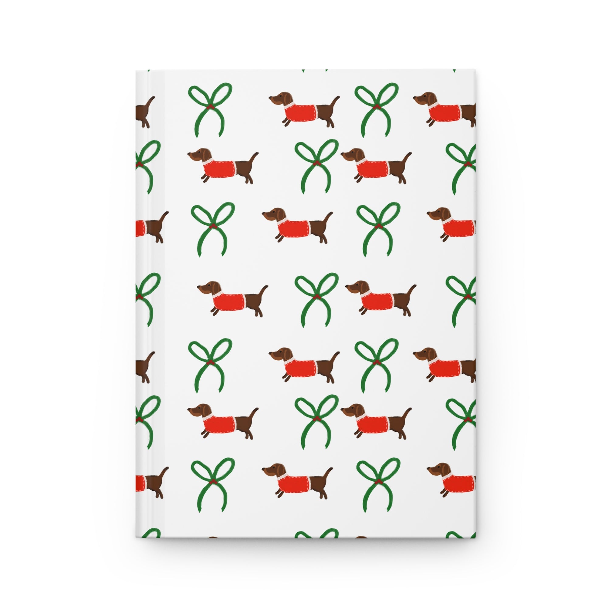 Weiners & Bows Journal, Dachshund Holiday Pattern