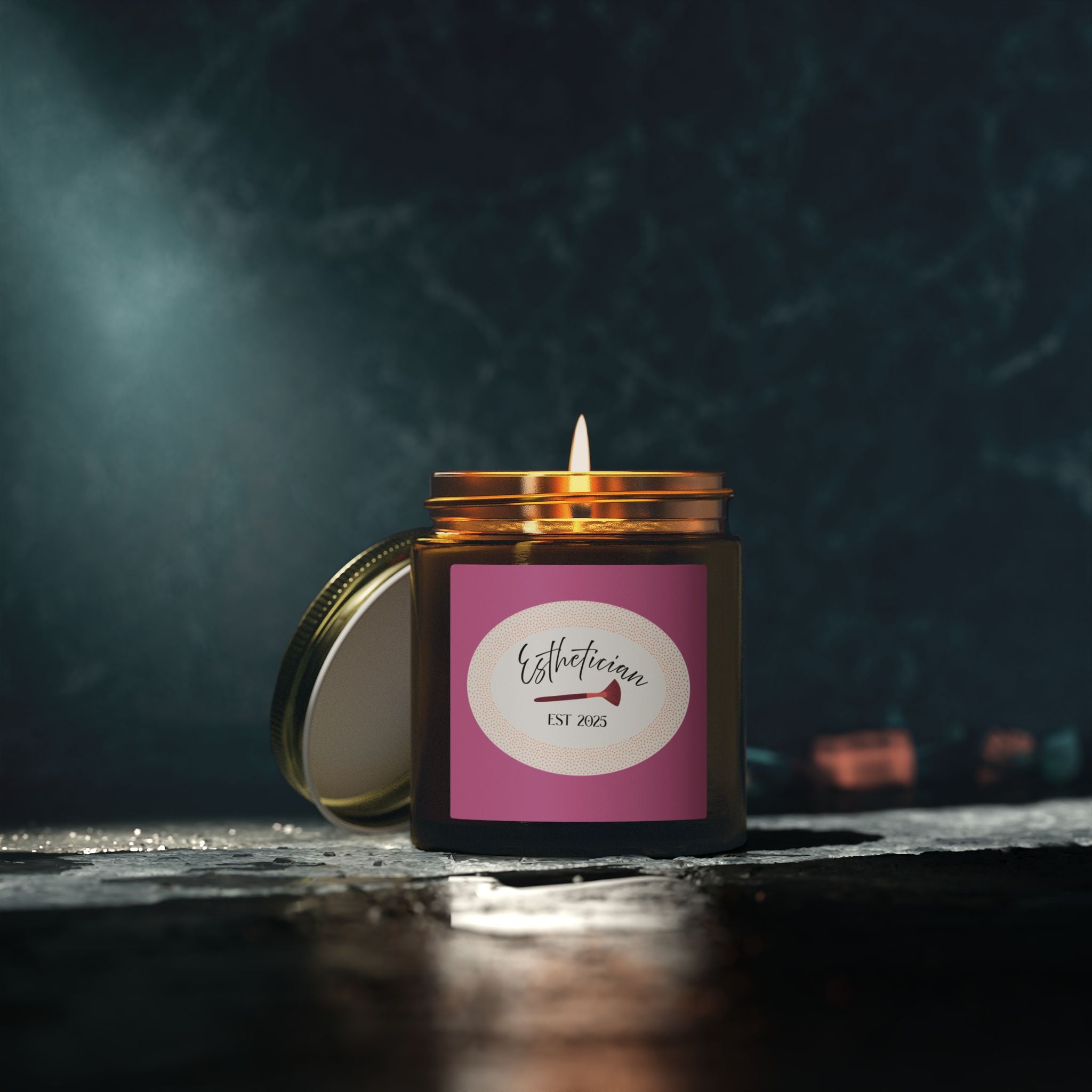 Esthetician Scented Candles, Coconut Apricot Wax (4oz, 9oz)