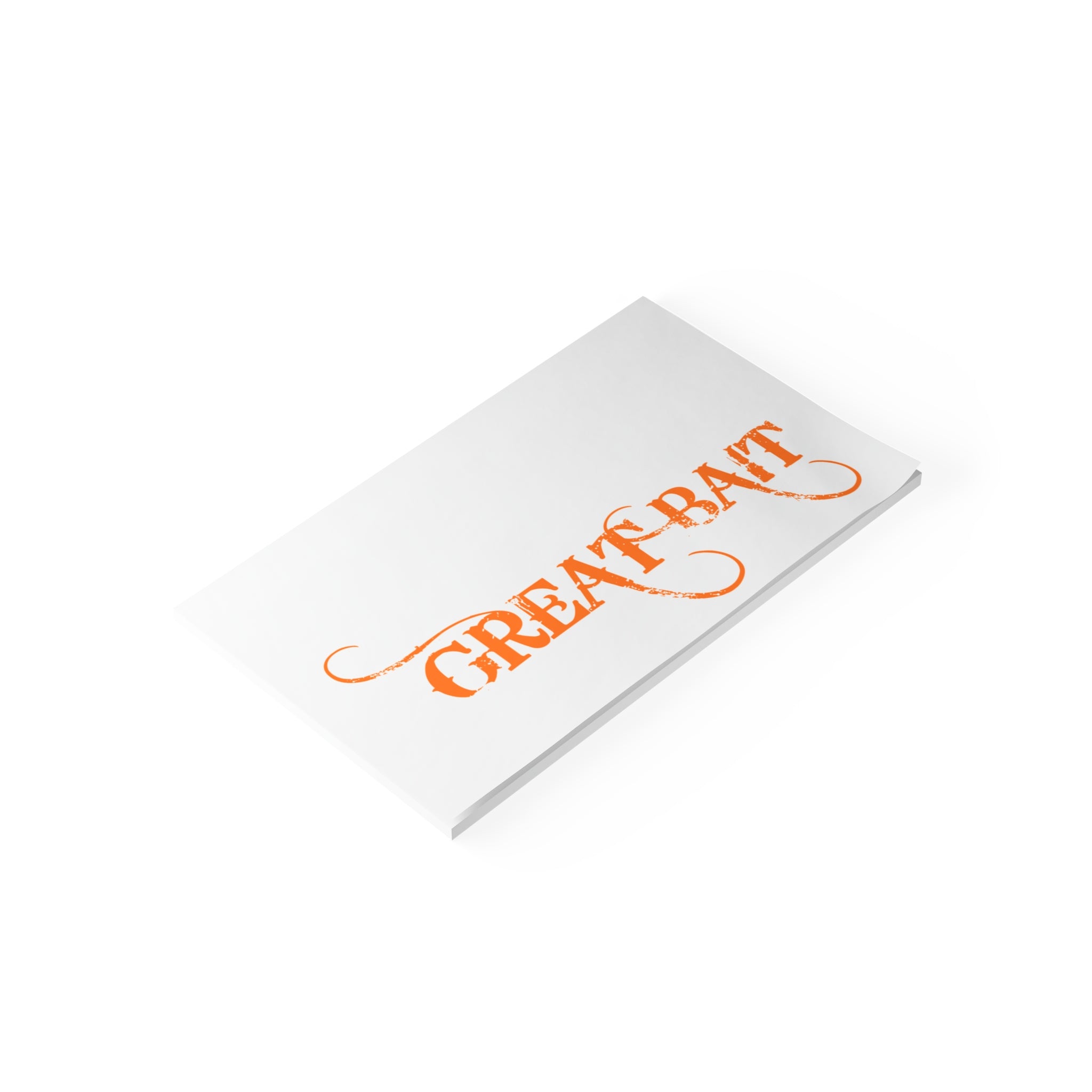 Great Bait Post-it Note Pads, Sticky Notes (Orange Script)