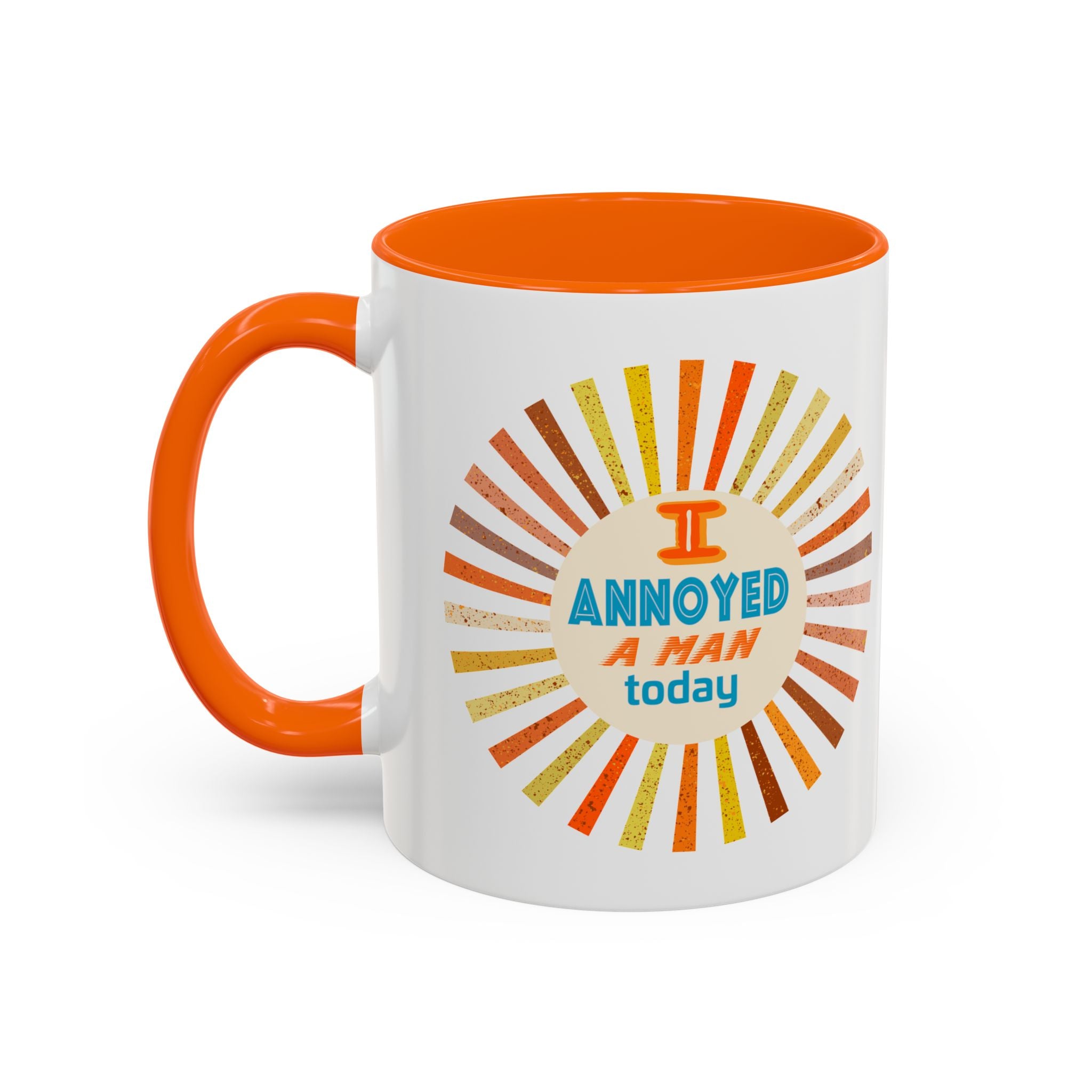I Annoyed a Man Today, Retro Sunburst Coffee Mug