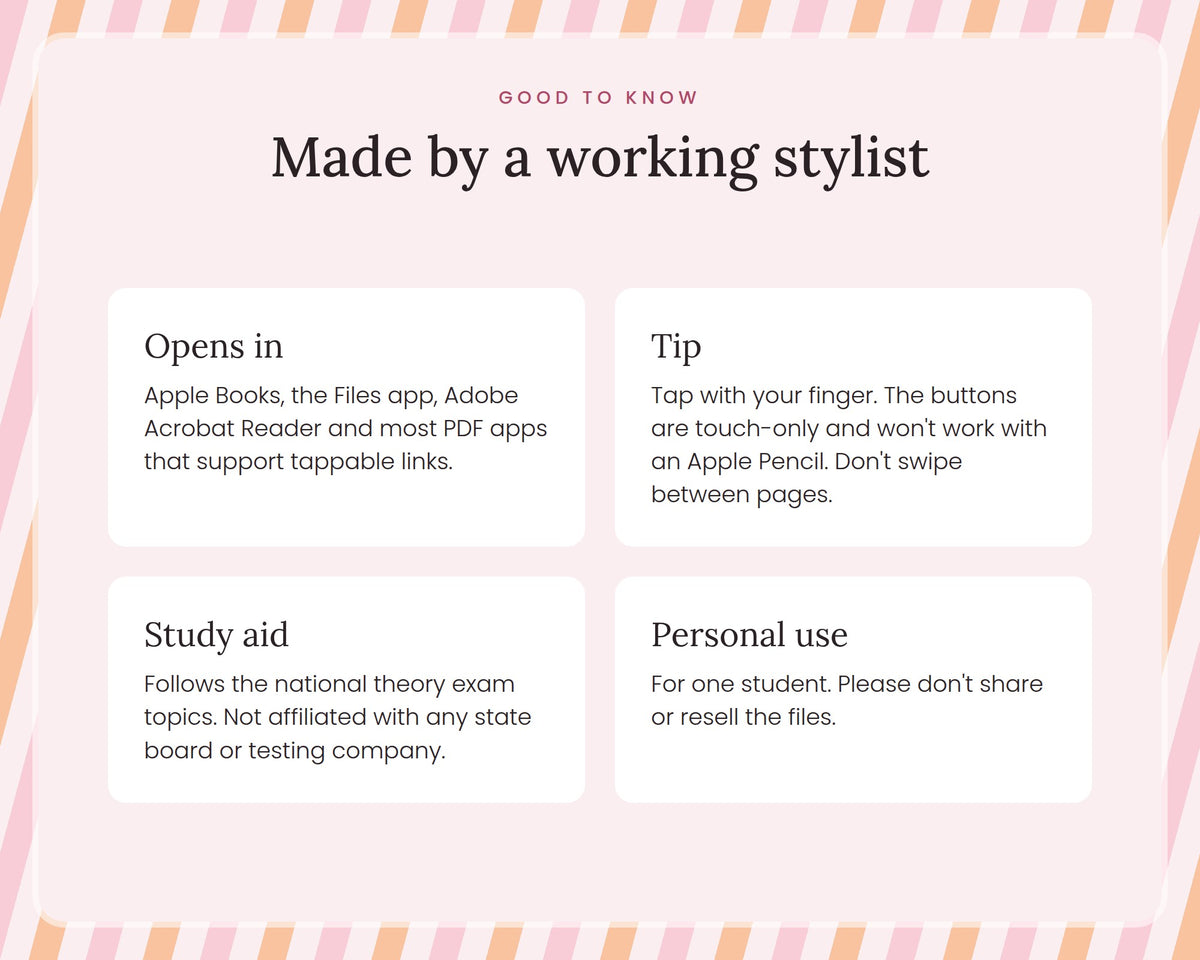 Cosmetology State Board Practice Quizzes – Level 2: Apply It