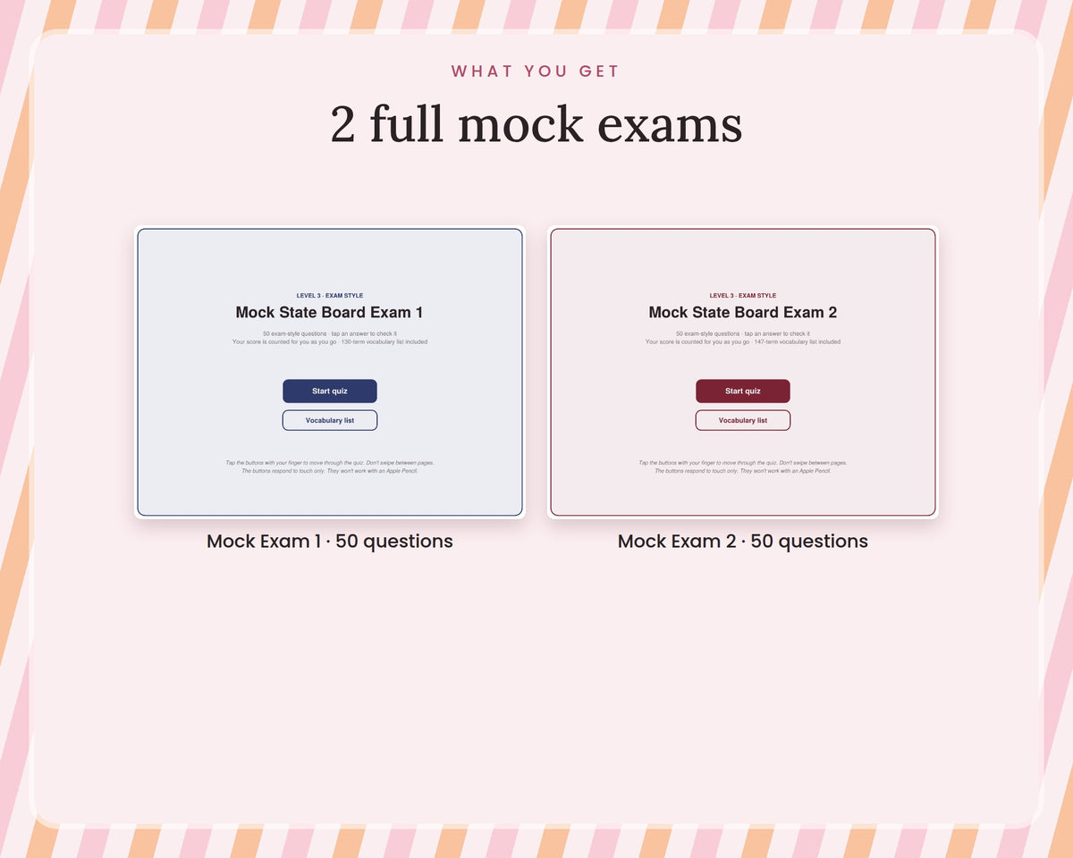 Cosmetology Mock State Board Exams – Level 3
